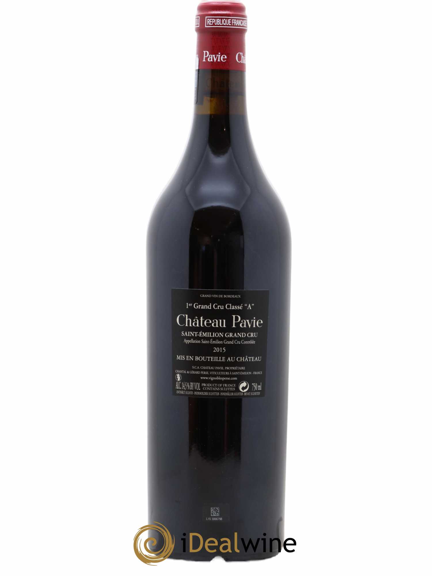 Château Pavie 1er Grand Cru Classé A 2015 - Lot de 1 bouteille - 1