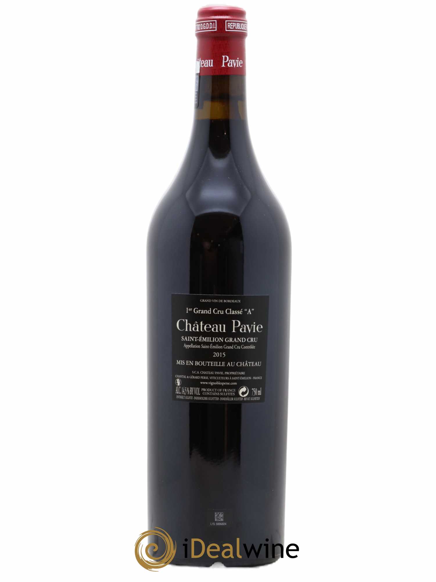 Château Pavie 1er Grand Cru Classé A 2015 - Lot de 1 bouteille - 1