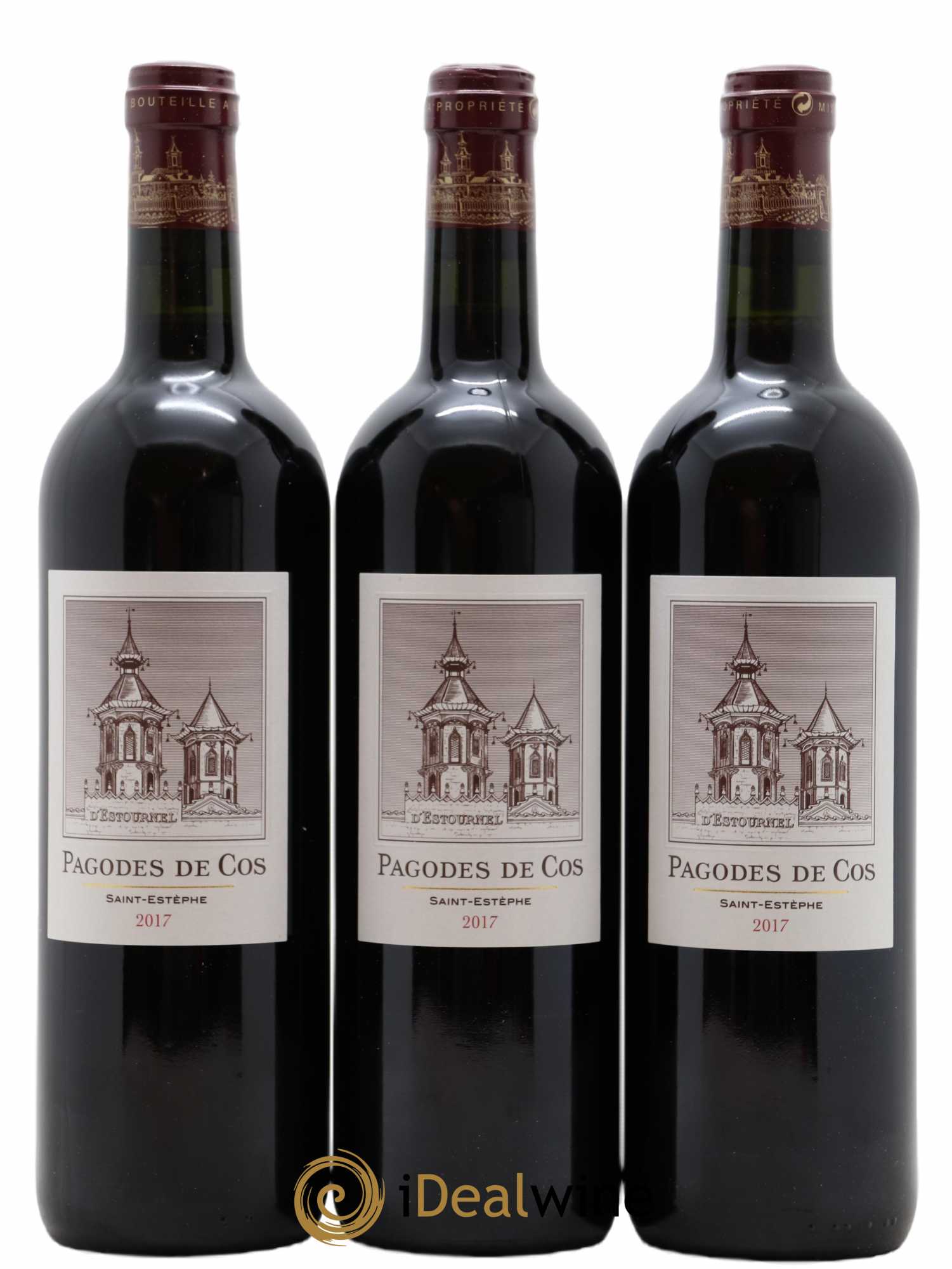 Les Pagodes de Cos Second Vin 2017 - Posten von 6 Flaschen - 2