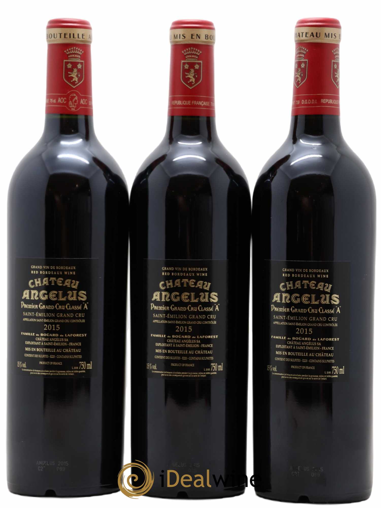 Château Angélus 1er Grand Cru Classé A 2015 - Lot de 6 bouteilles - 2