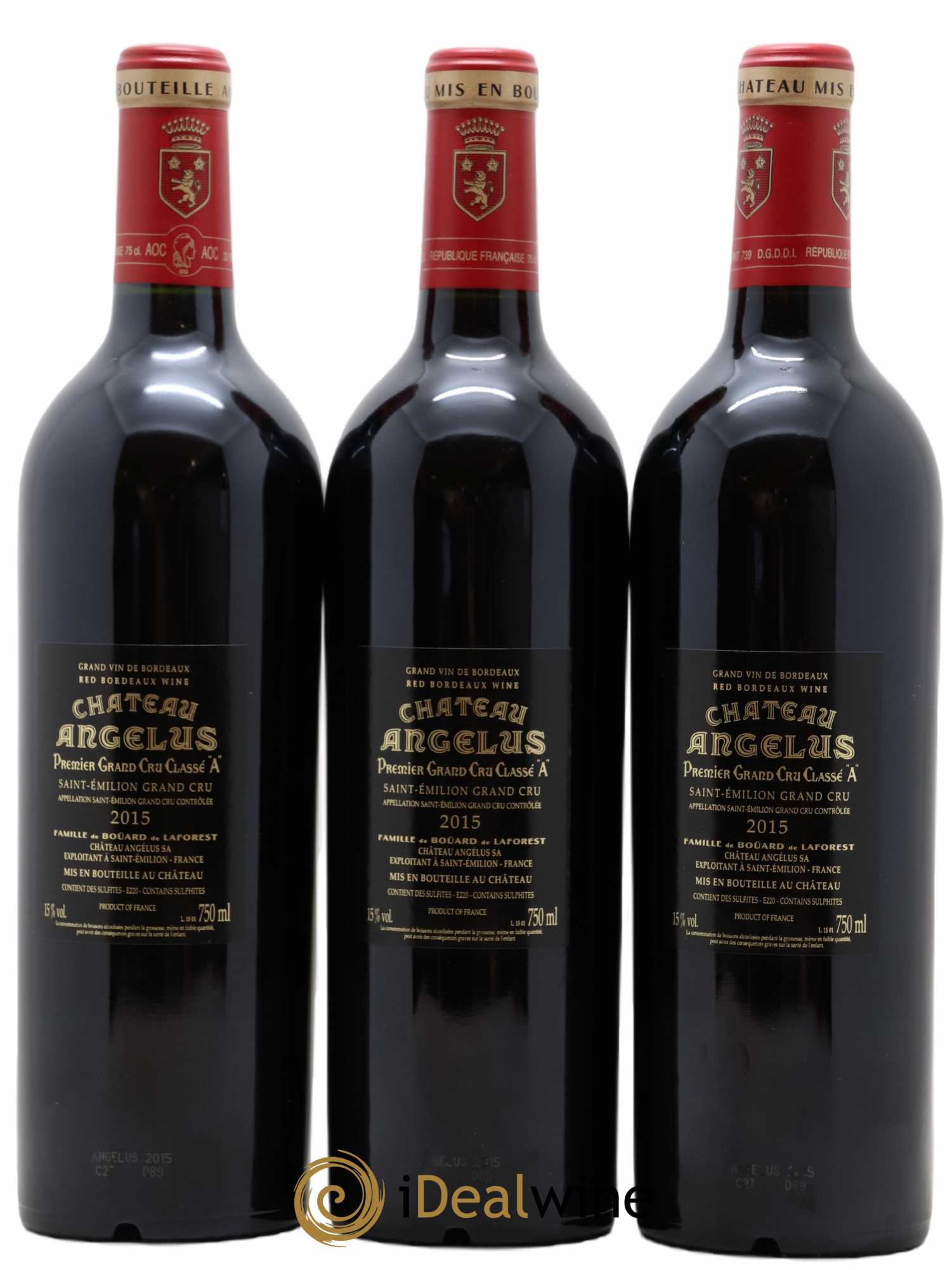 Château Angélus 1er Grand Cru Classé A 2015 - Lot de 6 bouteilles - 4