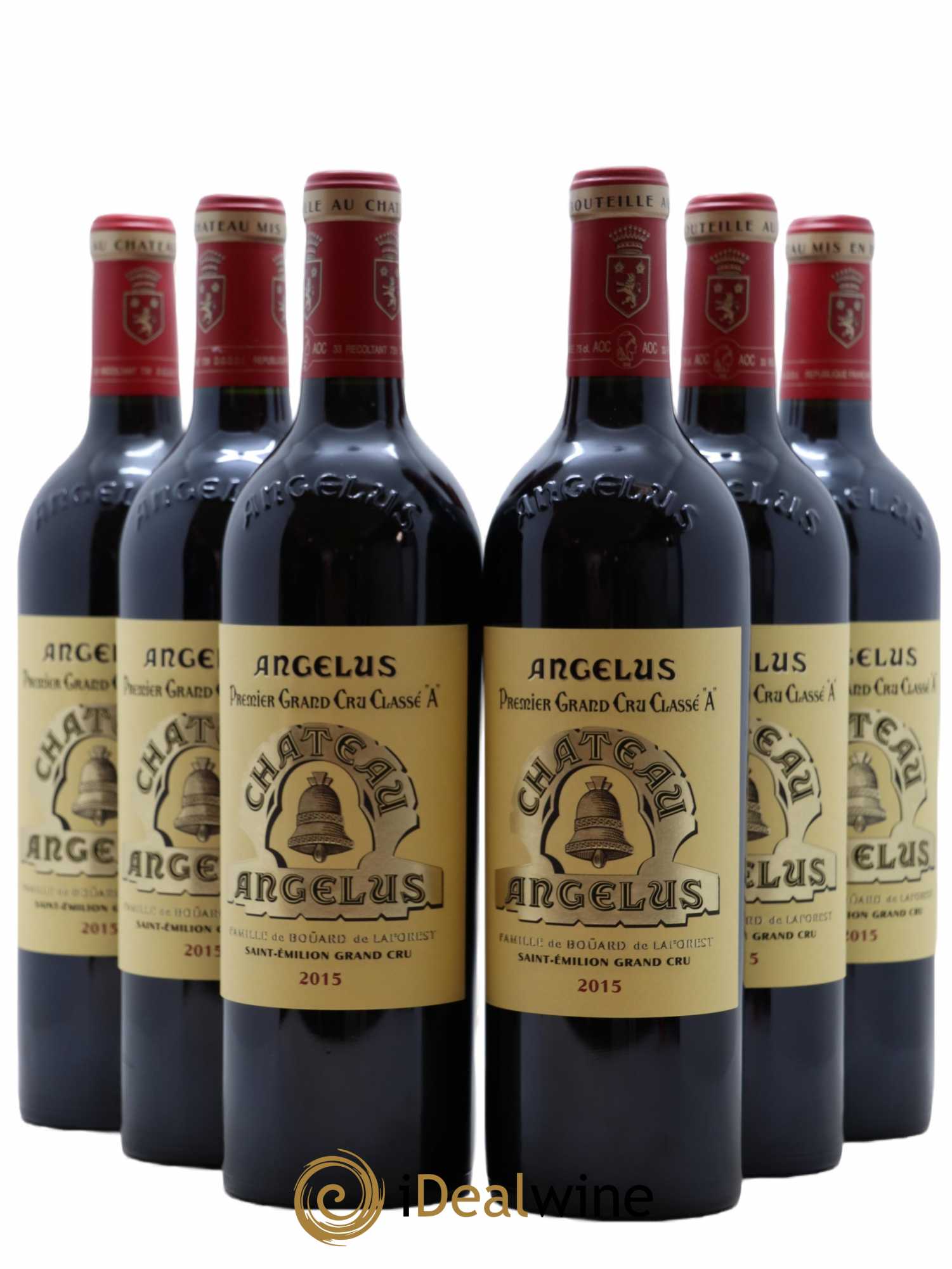 Château Angélus 1er Grand Cru Classé A 2015 - Lot de 6 bouteilles - 0