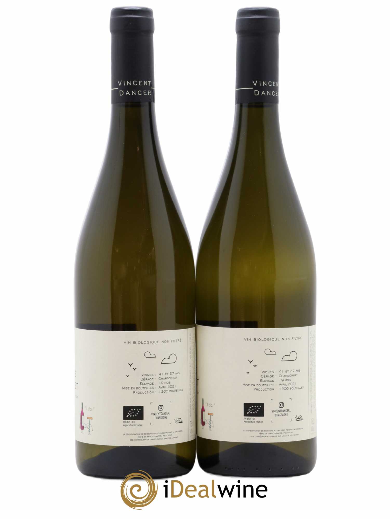 Chassagne-Montrachet 1er Cru La Romanée Vincent Dancer 2019 - Lot de 2 bouteilles - 1