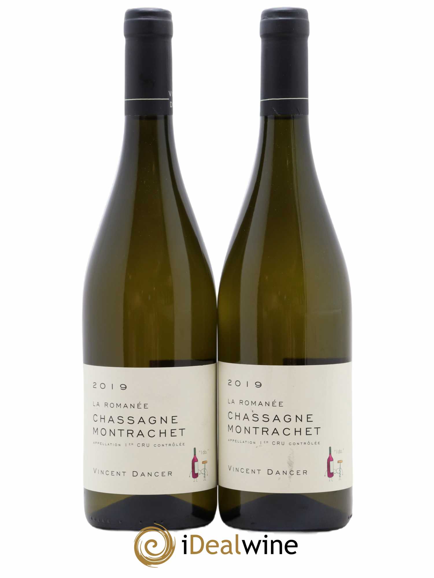 Chassagne-Montrachet 1er Cru La Romanée Vincent Dancer 2019 - Lot de 2 bouteilles - 0