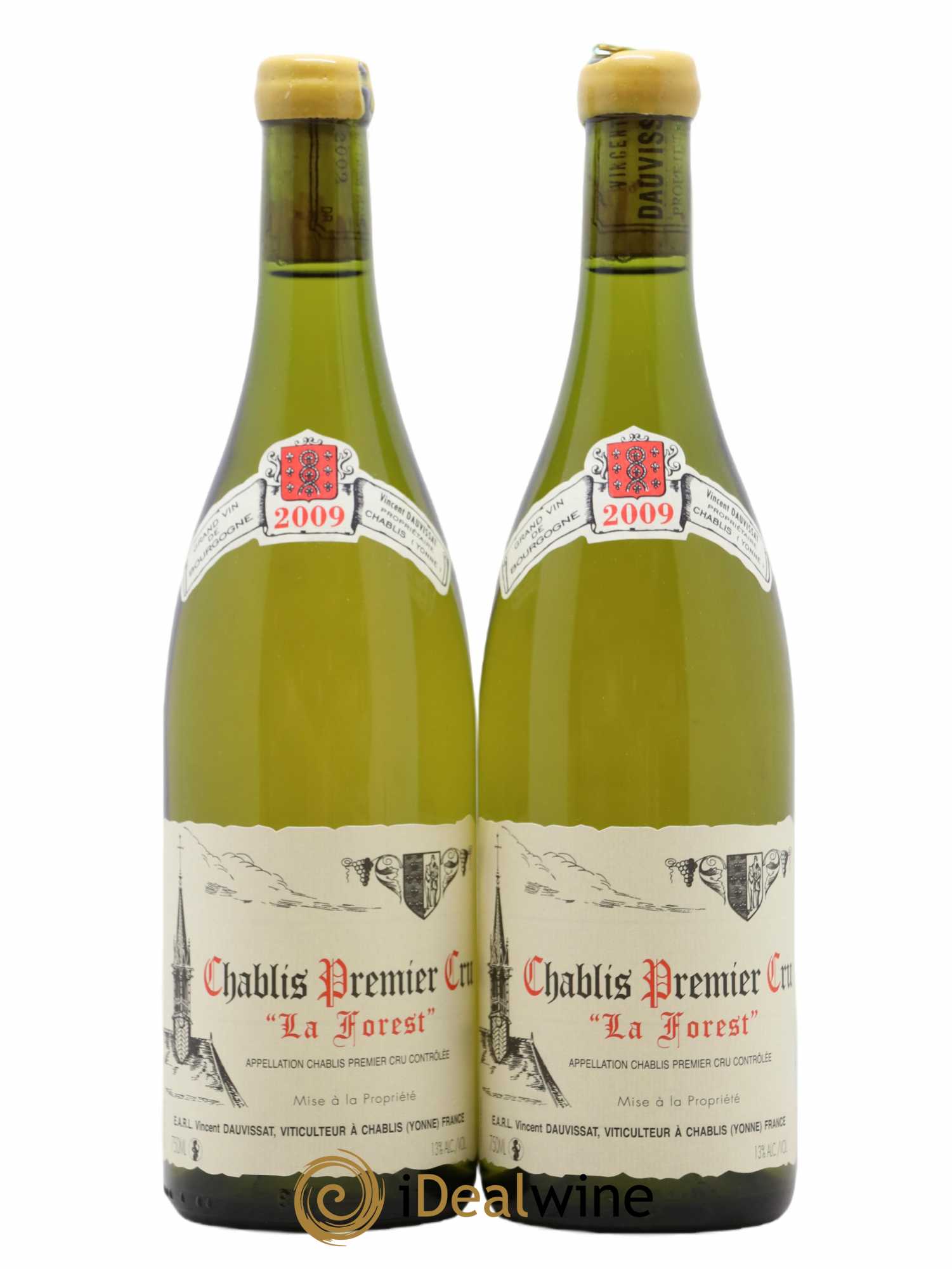 Chablis 1er Cru La Forest Vincent Dauvissat (Domaine) 2009 - Lot de 2 bouteilles - 0