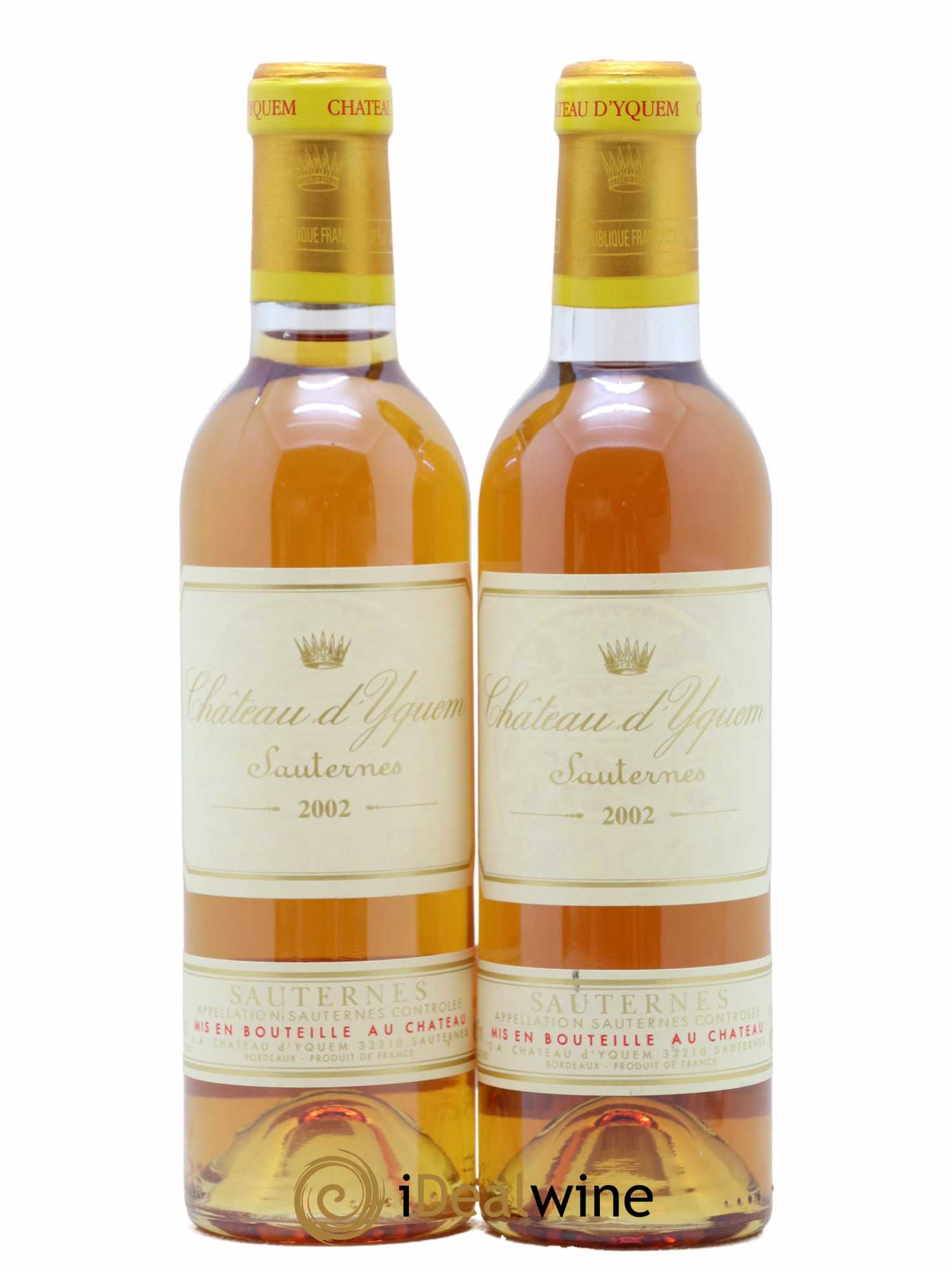 Château d' Yquem 1er Cru Classé Supérieur 2002 - Posten von 2 Demi-Flaschen - 0