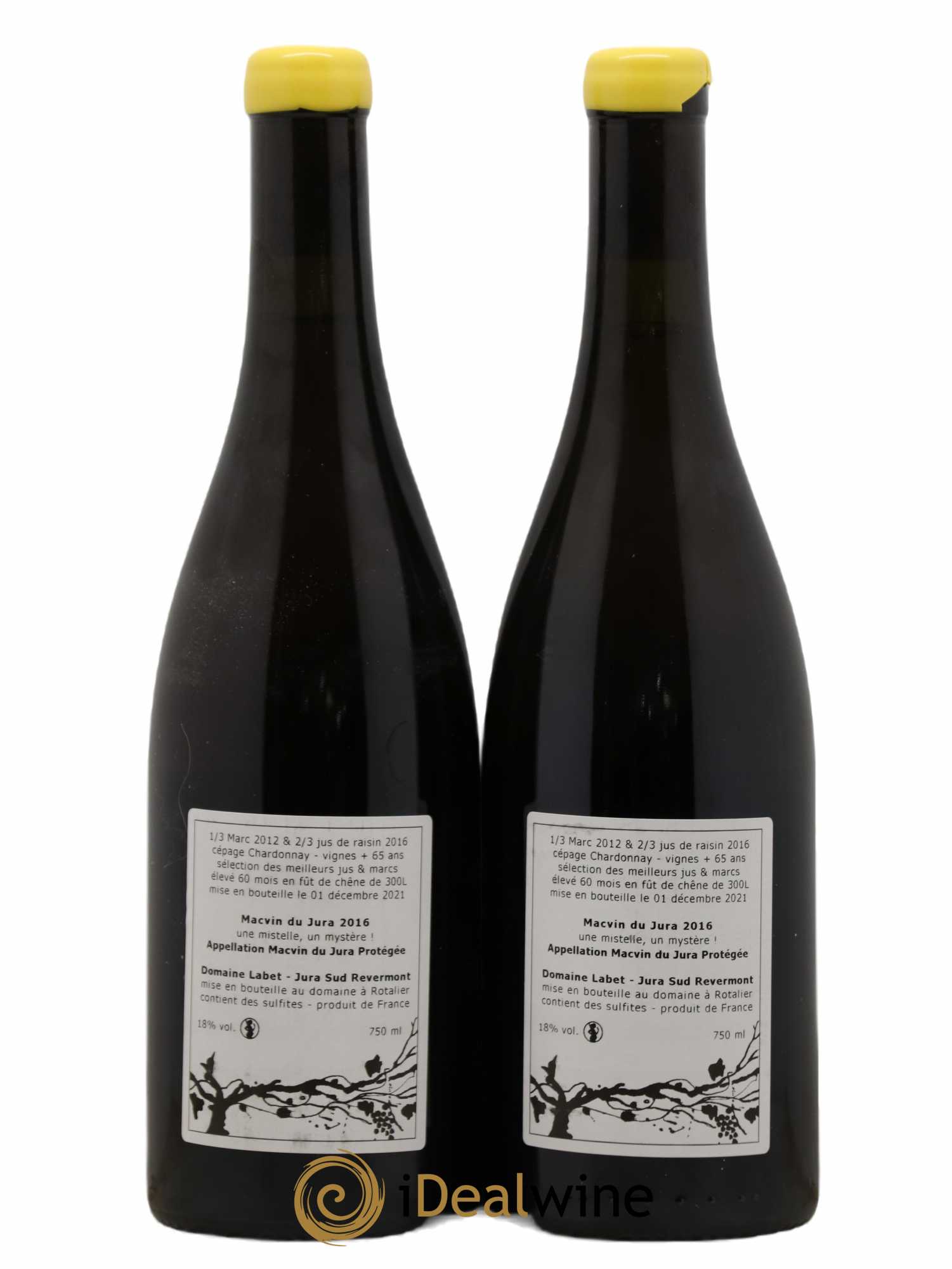 Macvin du Jura Romain - Julien  - Charline Labet 2016 - Lot de 2 bouteilles - 1