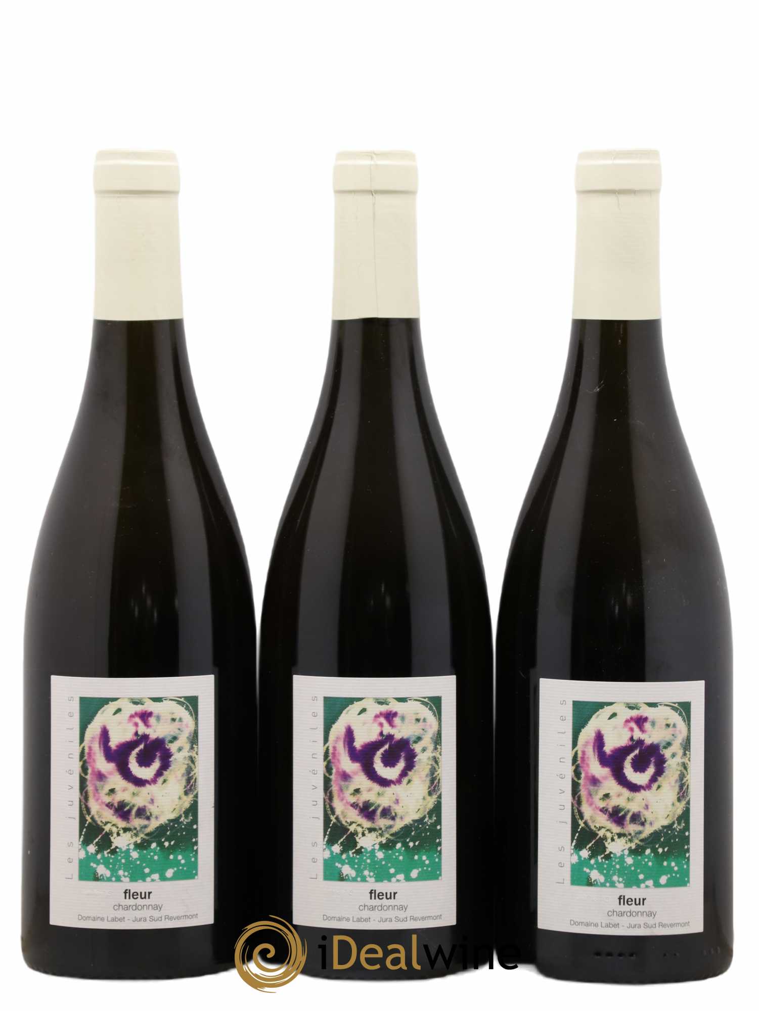 Côtes du Jura Chardonnay Fleur Romain - Julien - Charline Labet 2019 - Lot de 3 bouteilles - 0