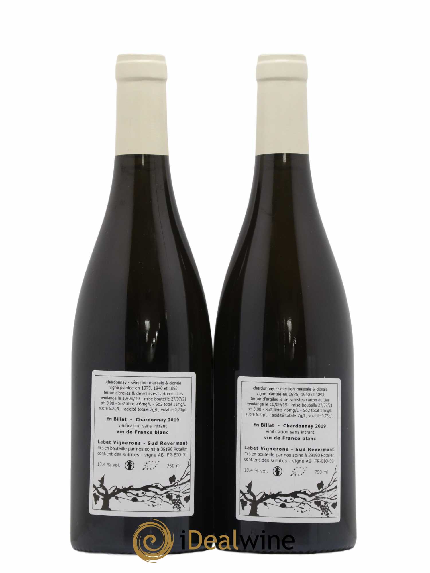 Côtes du Jura Chardonnay En Billat Labet (Domaine) 2019 - Lot de 2 bouteilles - 1