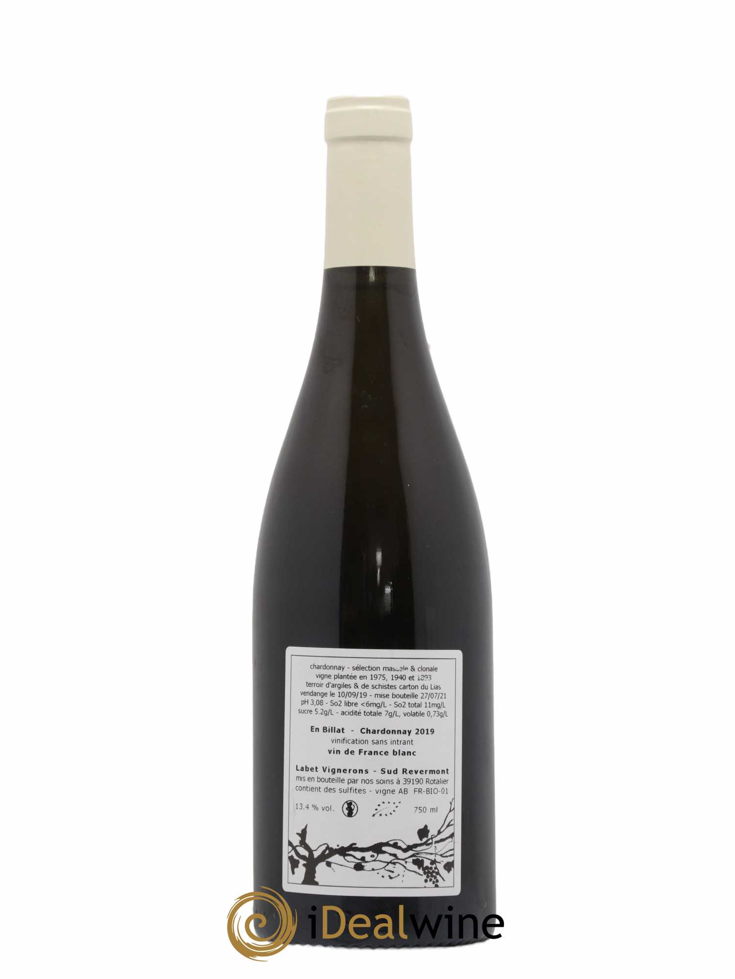 Côtes du Jura Chardonnay En Billat Labet (Domaine) 2019 - Lot de 1 bouteille - 1
