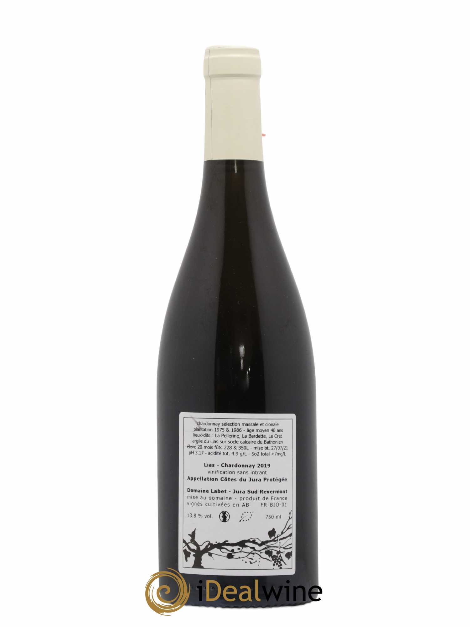 Côtes du Jura Chardonnay Lias Romain - Julien  - Charline Labet 2019 - Lot de 1 bouteille - 1
