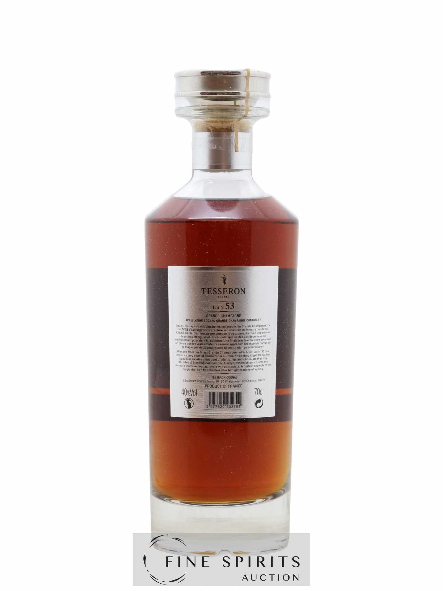Tesseron Of. X.O Perfection Lot n°53 Cognac 1er Cru - Lot de 1 bouteille - 2