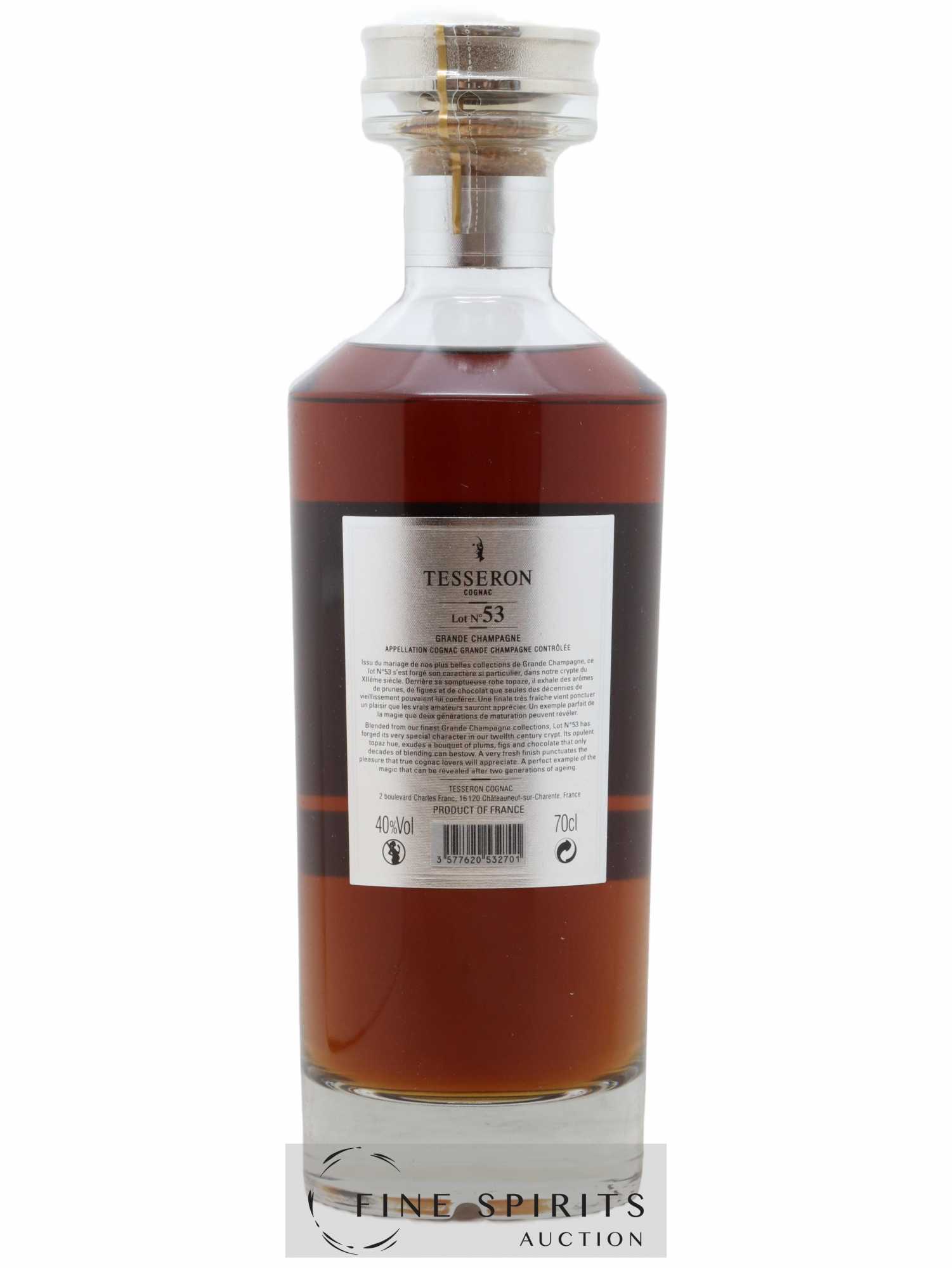 Tesseron Of. Cognac 1er Cru Lot n°53 X.O Perfection - Limited Edition - Lot de 1 bouteille - 2