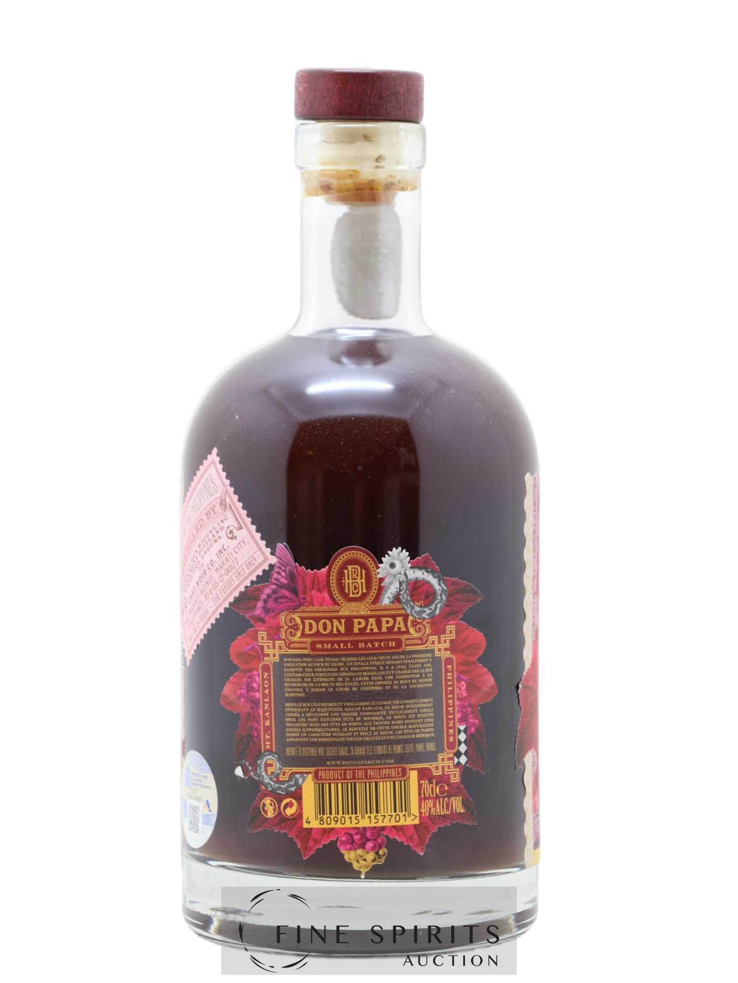 Don Papa 7 years Of. Port Cask Finish Small Batch - Lot de 1 bouteille - 1