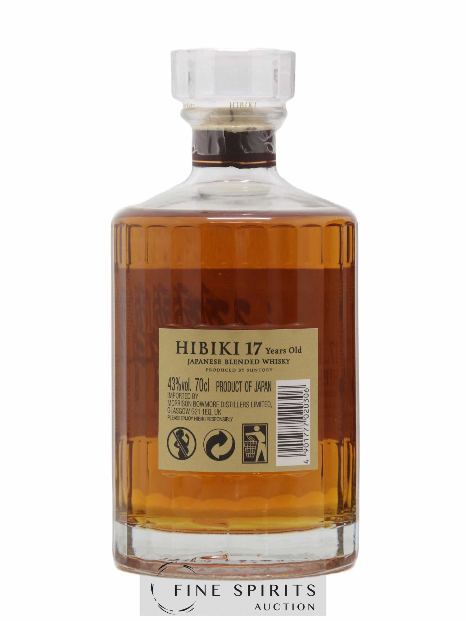 Hibiki 17 years Of. Suntory - Lot de 1 bouteille - 2