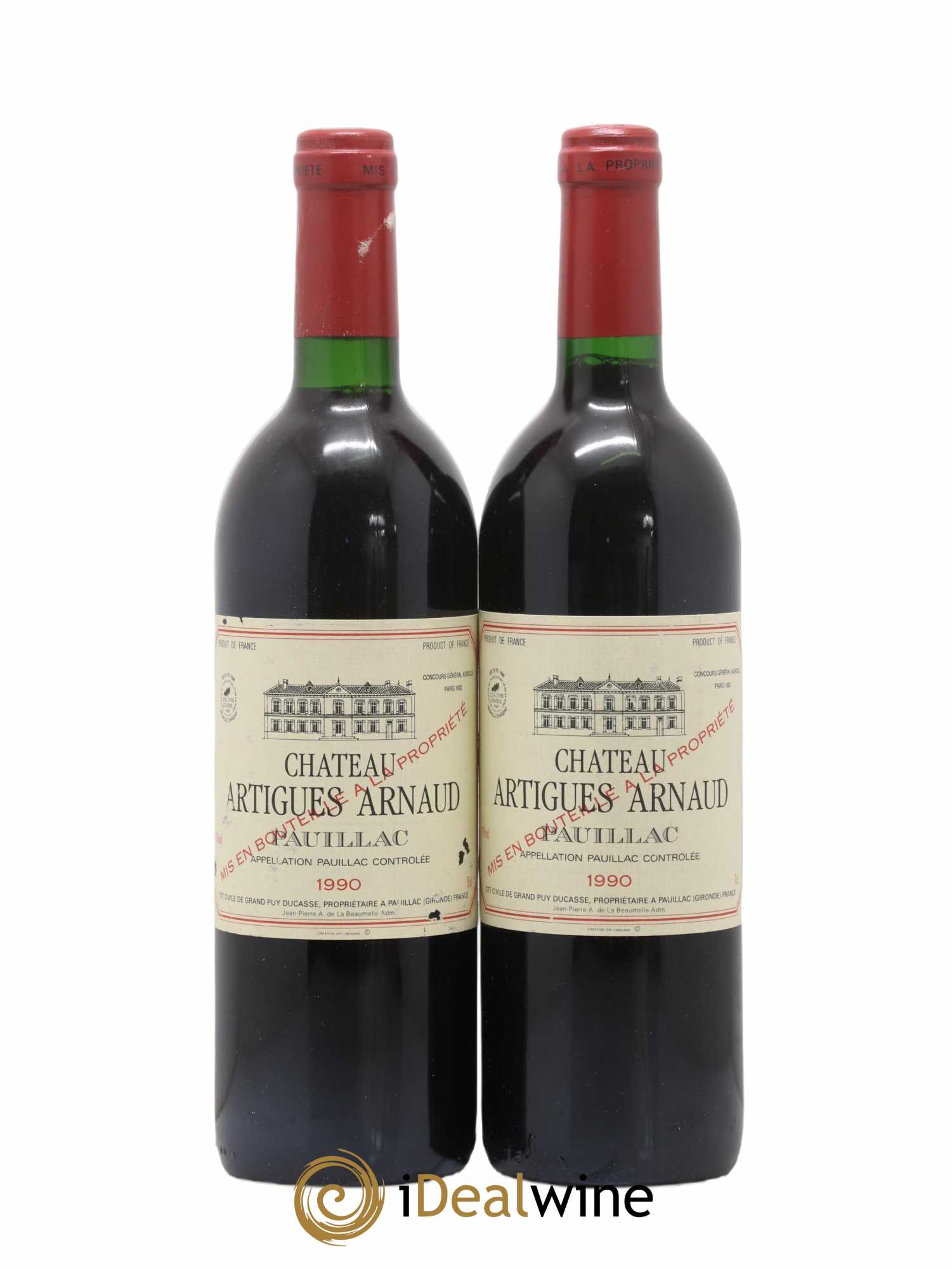 Pauillac Artigues Arnaud 1990 - Posten von 2 Flaschen - 0