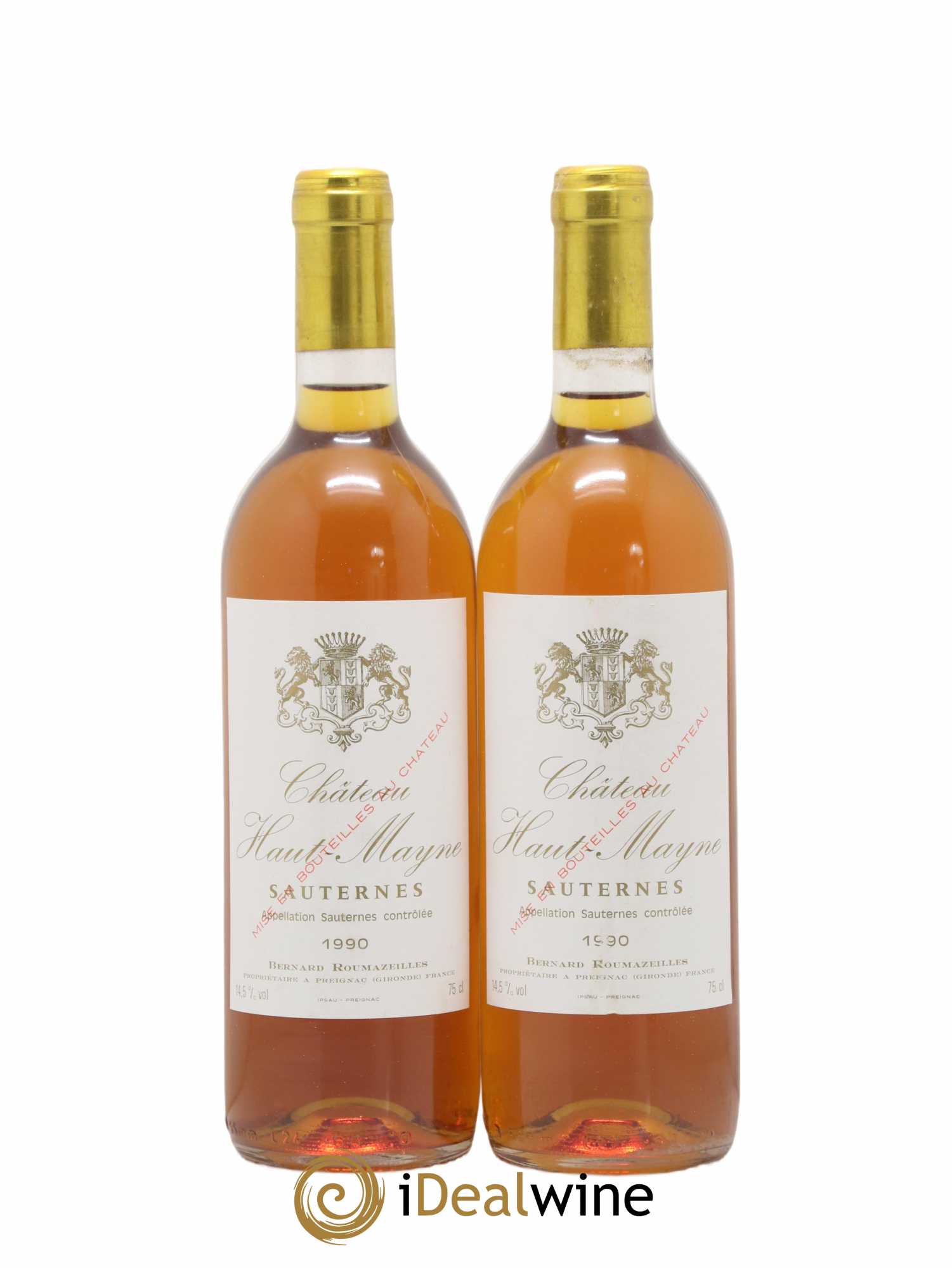 Sauternes Haut Mayne 1990 - Lotto di 2 bottiglie - 0
