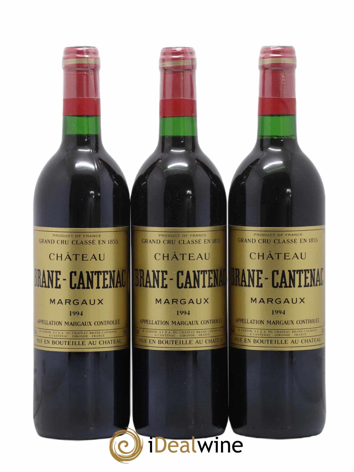 Château Brane Cantenac 2ème Grand Cru Classé 1994 - Lot de 3 bouteilles - 0