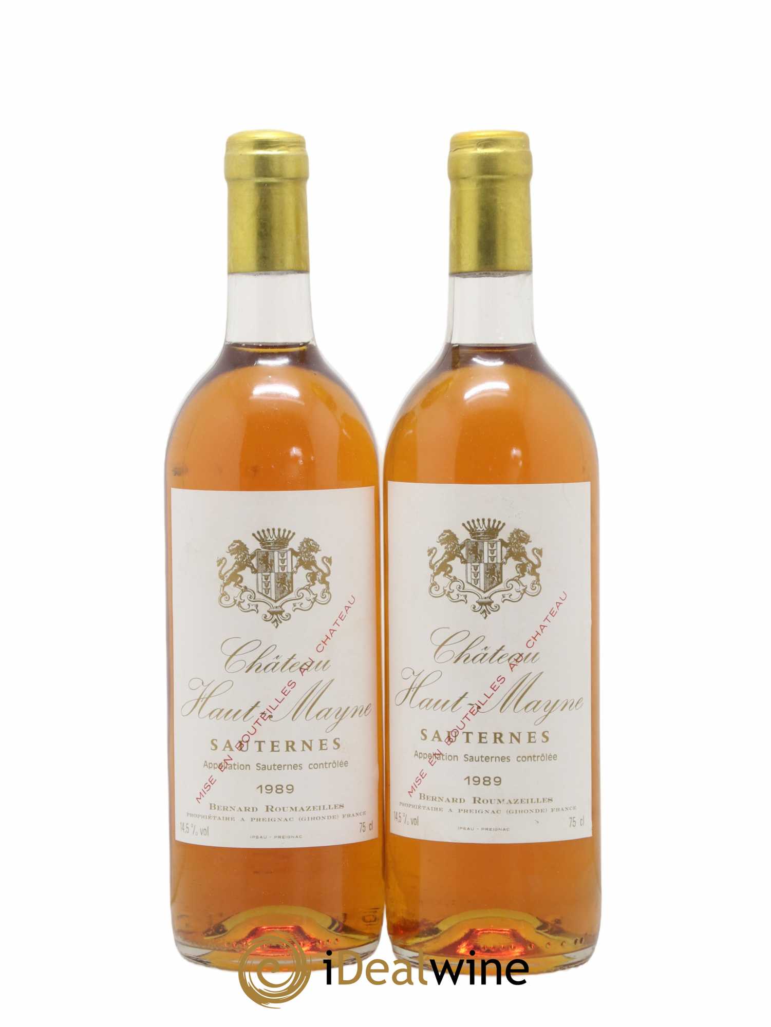 Sauternes Haut Mayne 1989 - Lotto di 2 bottiglie - 0