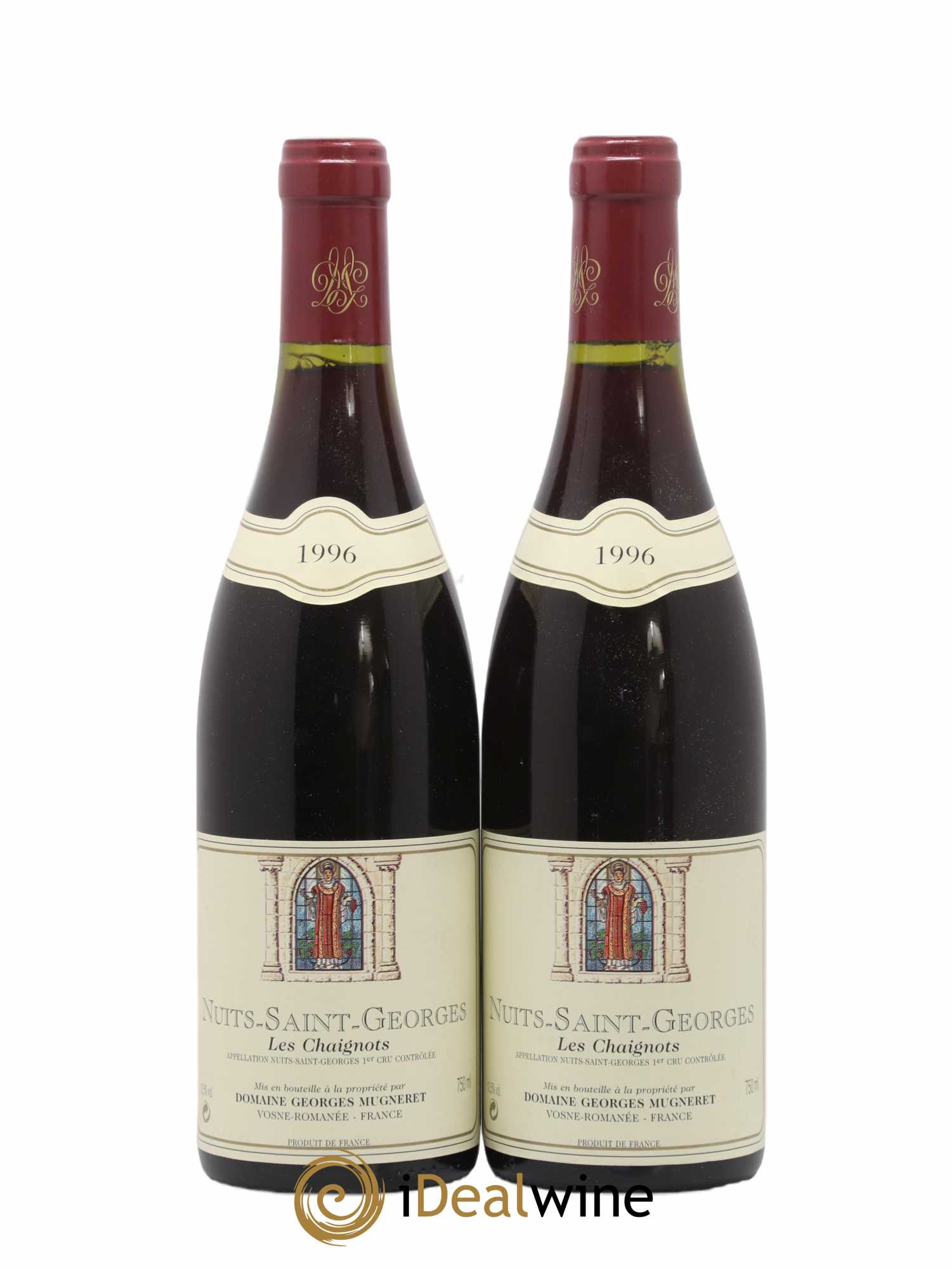 Nuits-Saint-Georges 1er Cru Les Chaignots Georges Mugneret (Domaine) 1996 - Lot de 2 bouteilles - 0
