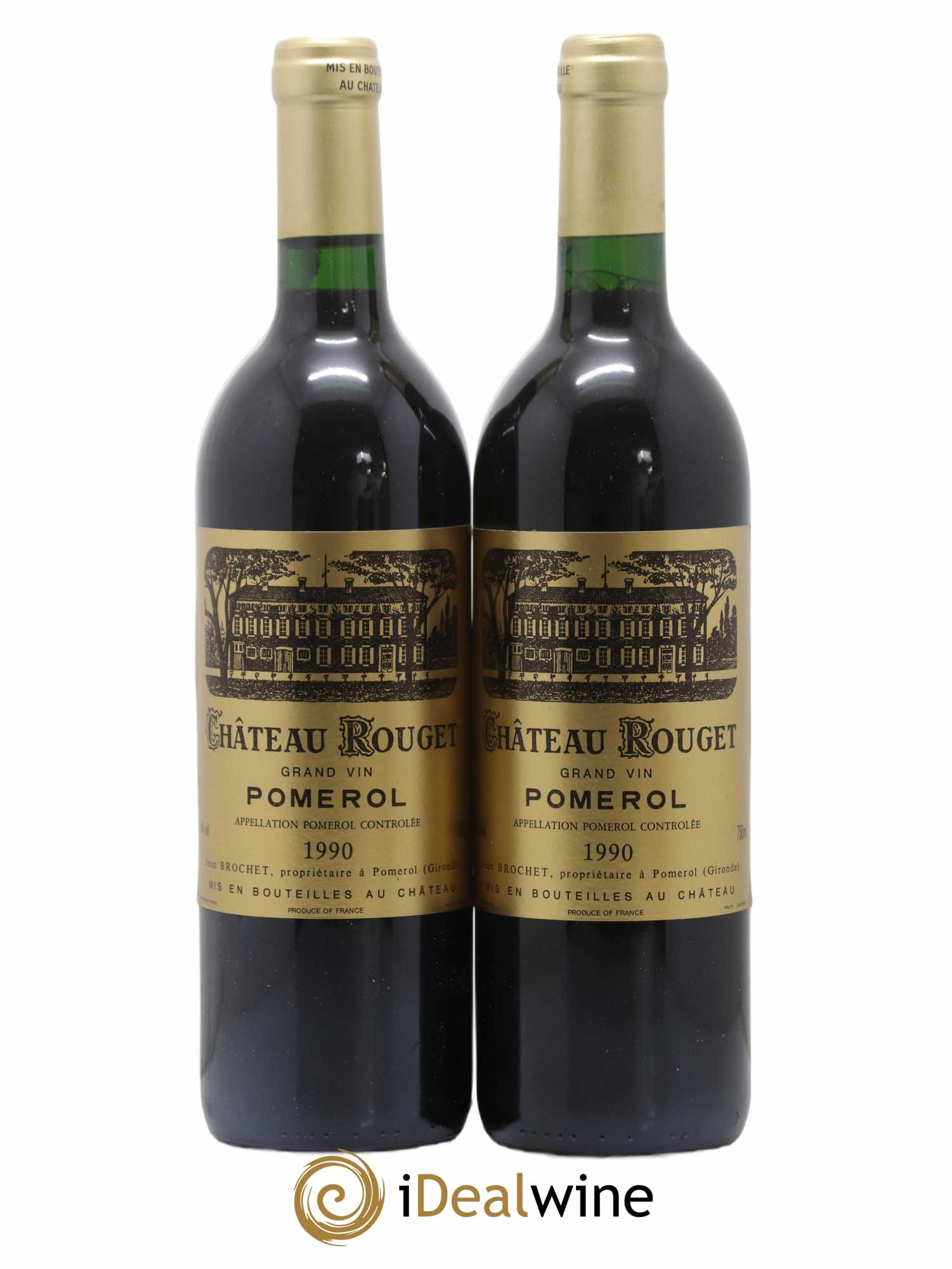 Château Rouget 1990 - Lot of 2 bottles - 0