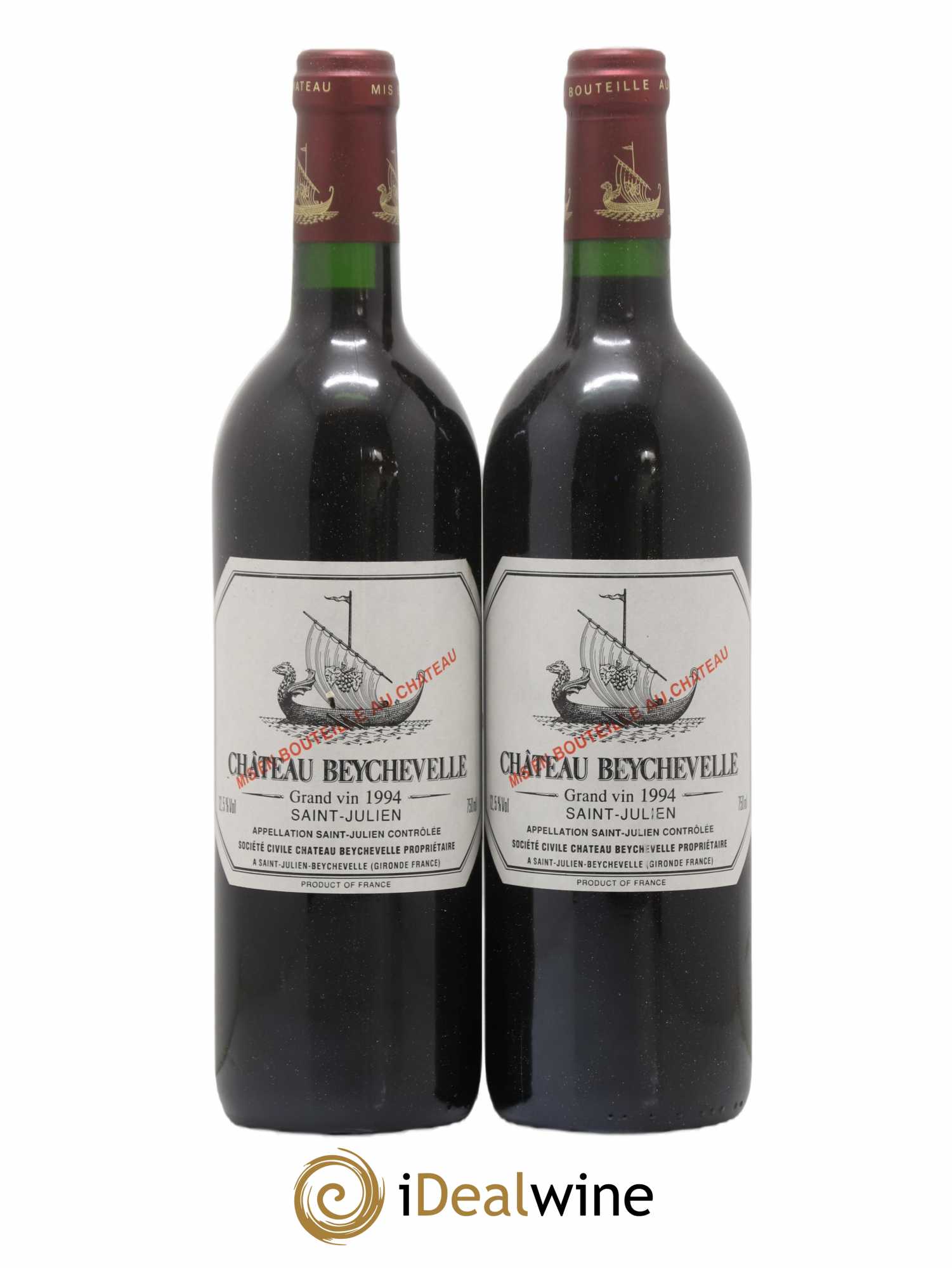 Château Beychevelle 4ème Grand Cru Classé 1994 - Lot de 2 bouteilles - 0