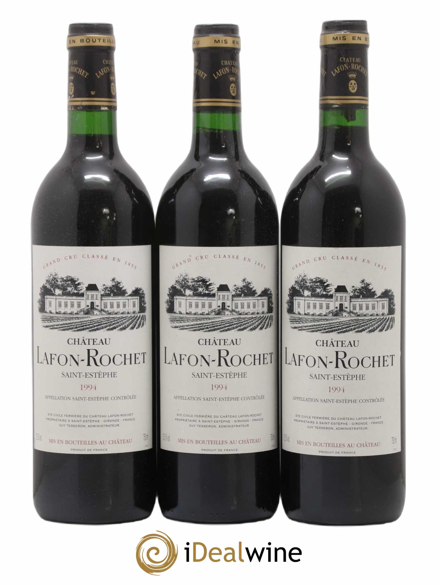 Château Lafon Rochet 4ème Grand Cru Classé 1994 - Lot de 3 bouteilles - 0