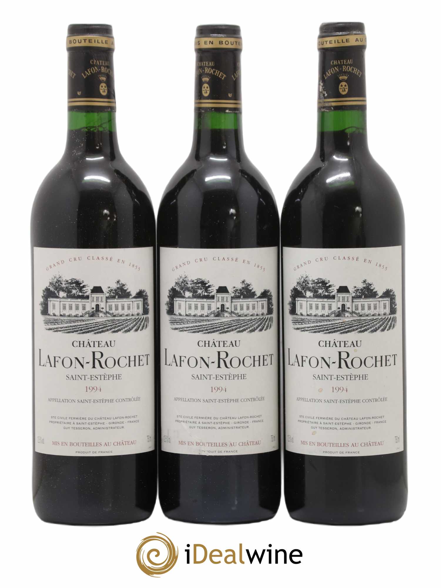 Château Lafon Rochet 4ème Grand Cru Classé 1994 - Lot de 3 bouteilles - 0