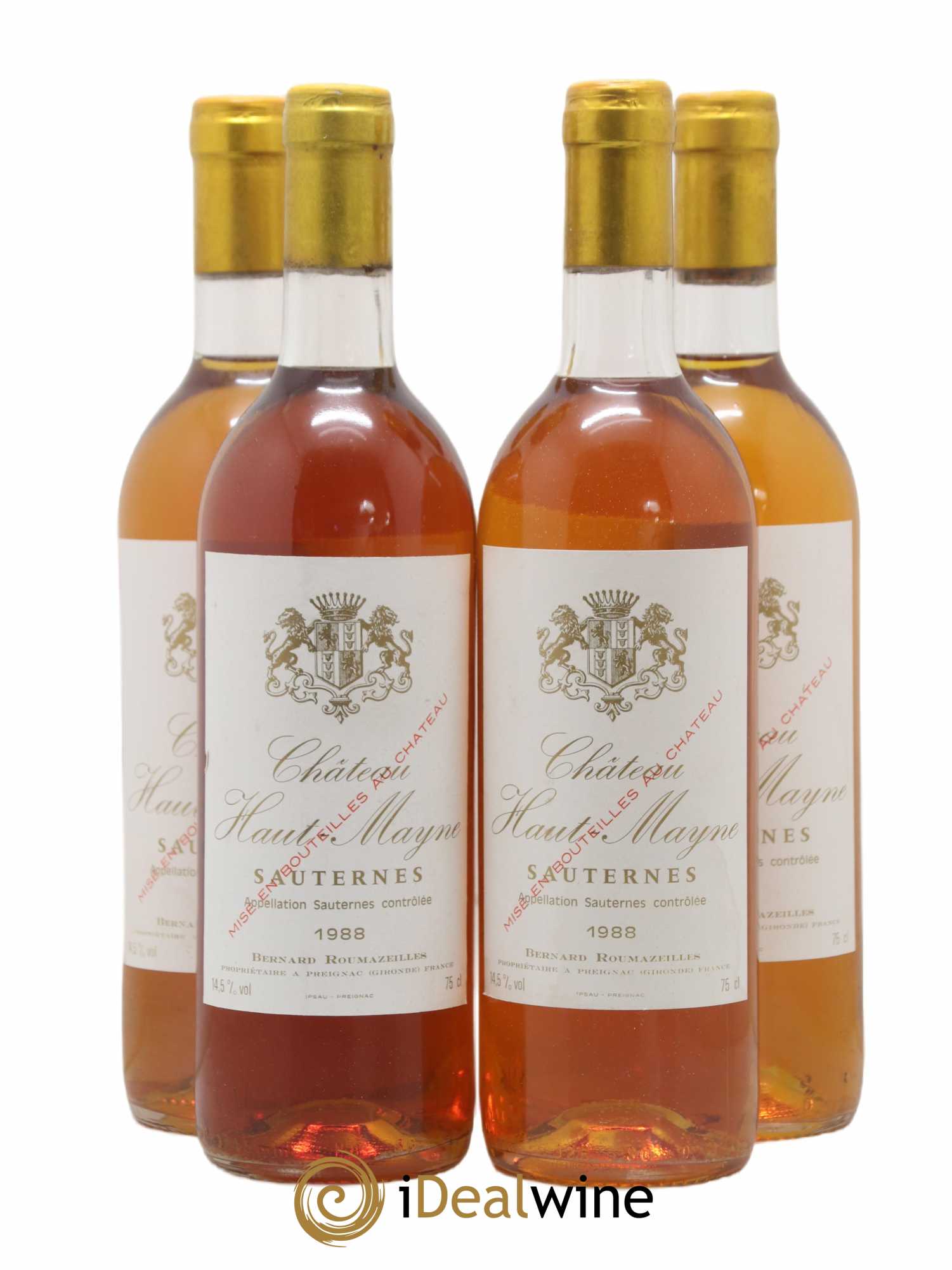 Sauternes Haut Mayne 1988 - Lotto di 4 bottiglie - 0