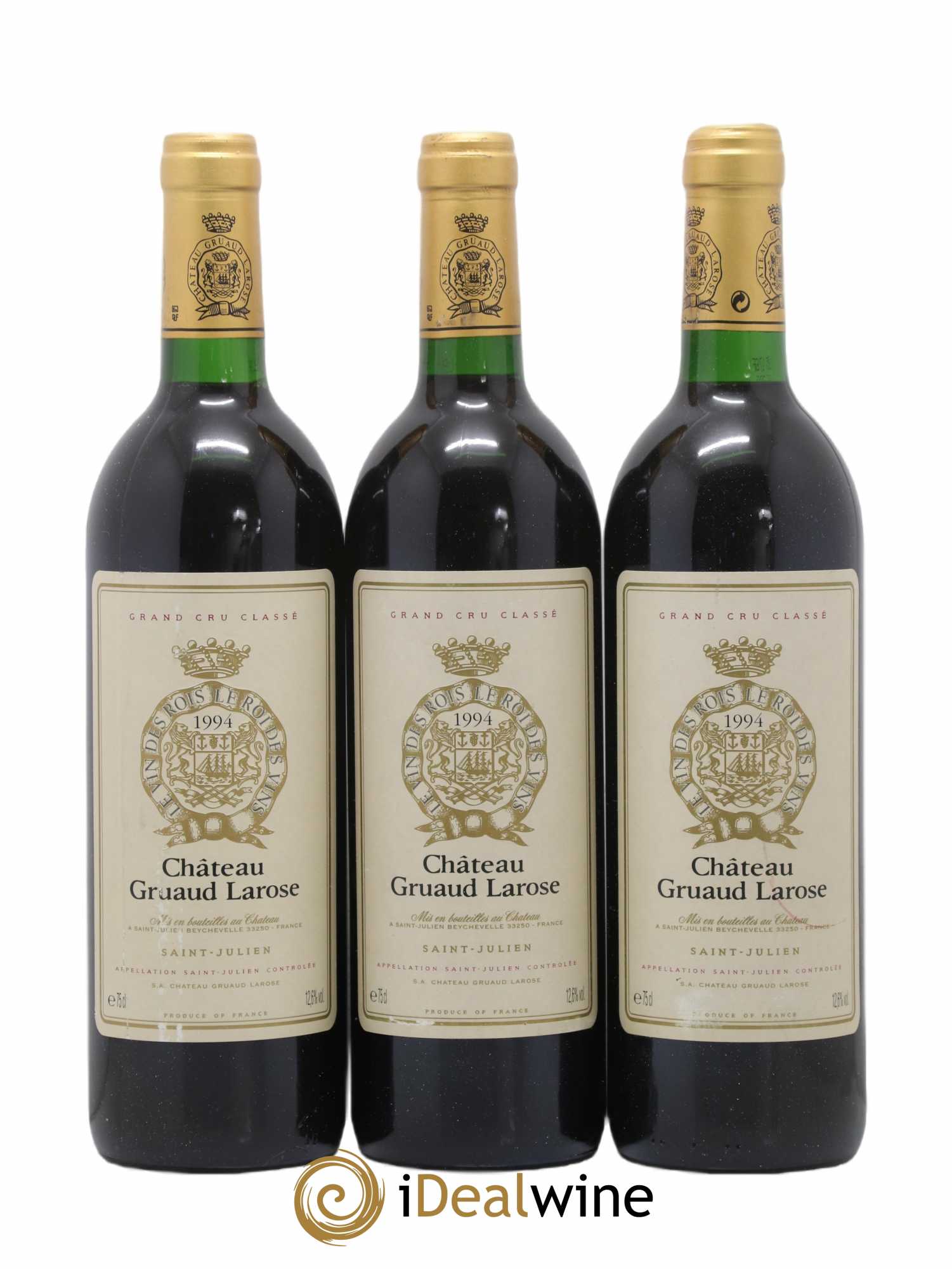 Château Gruaud Larose 2ème Grand Cru Classé 1994 - Lot de 3 bouteilles - 0