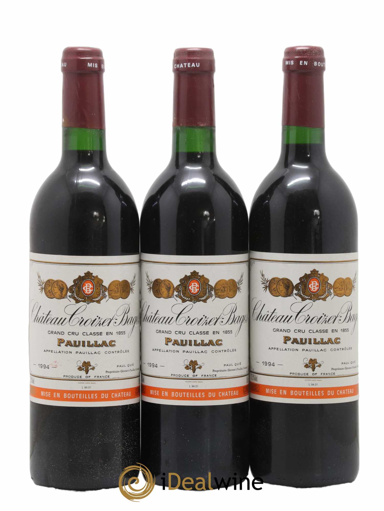 Château Croizet Bages 5ème Grand Cru Classé 1994 - Lot de 12 bouteilles - 3