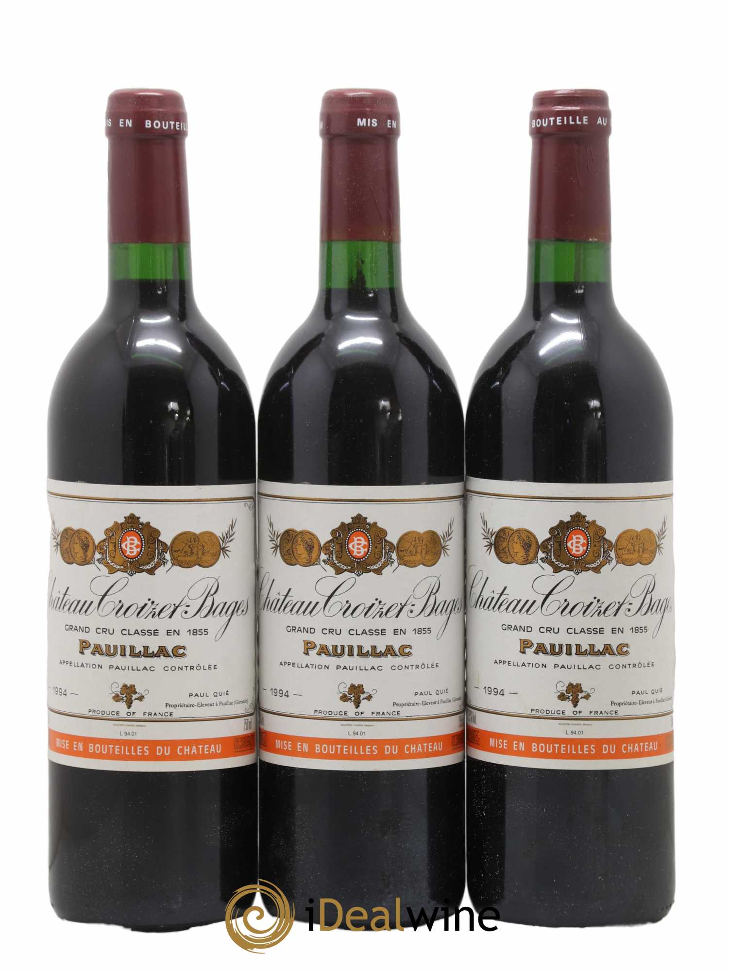 Château Croizet Bages 5ème Grand Cru Classé 1994 - Lot de 12 bouteilles - 4