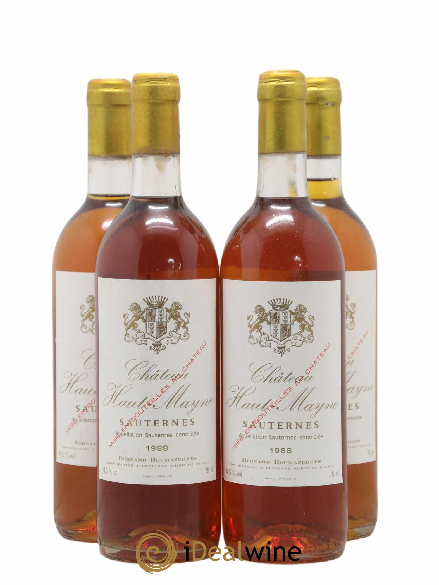 Sauternes Haut Mayne 1988 - Lotto di 4 bottiglie - 0
