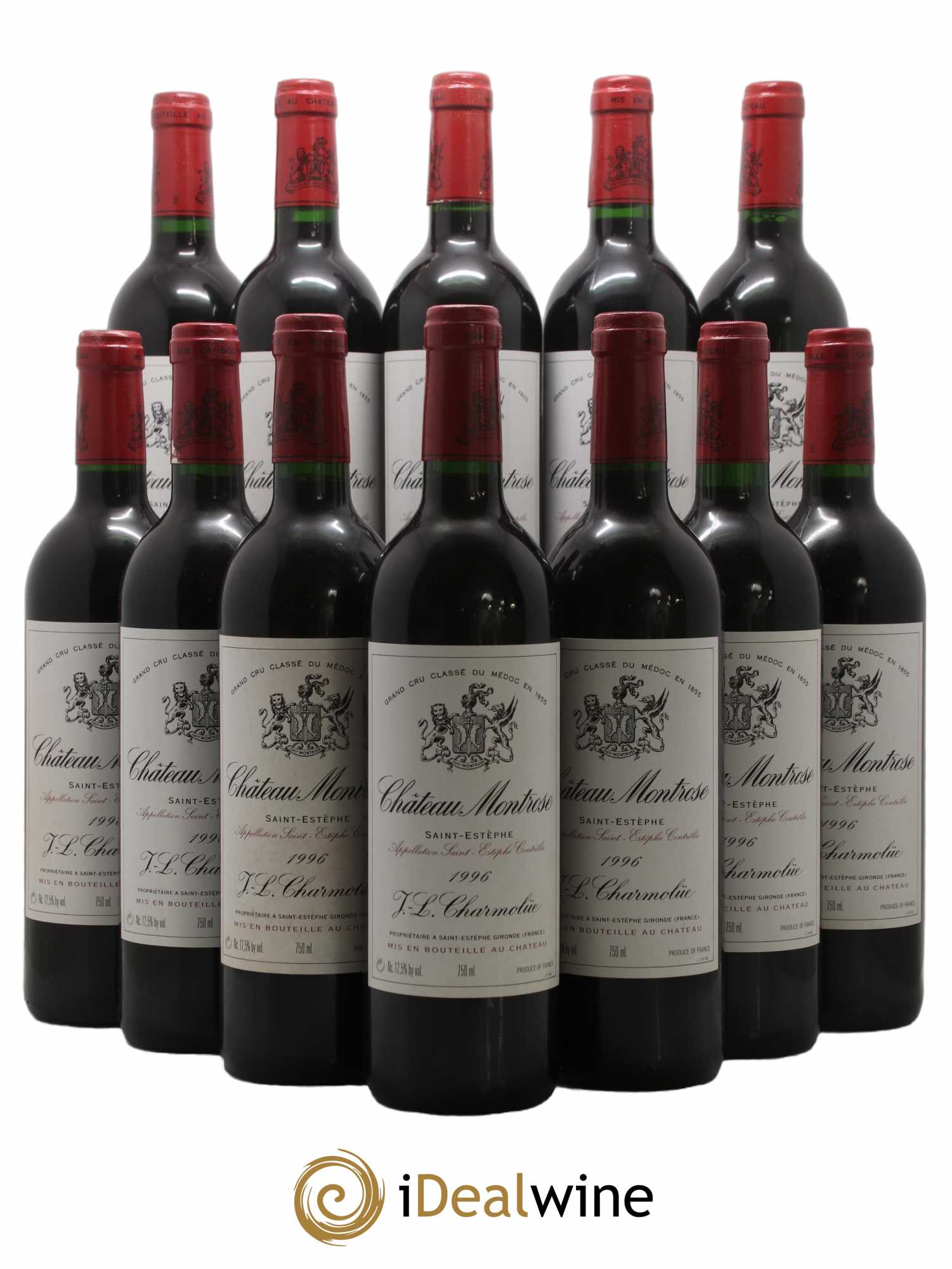 Château Montrose 2ème Grand Cru Classé 1996 - Lot de 12 bouteilles - 0