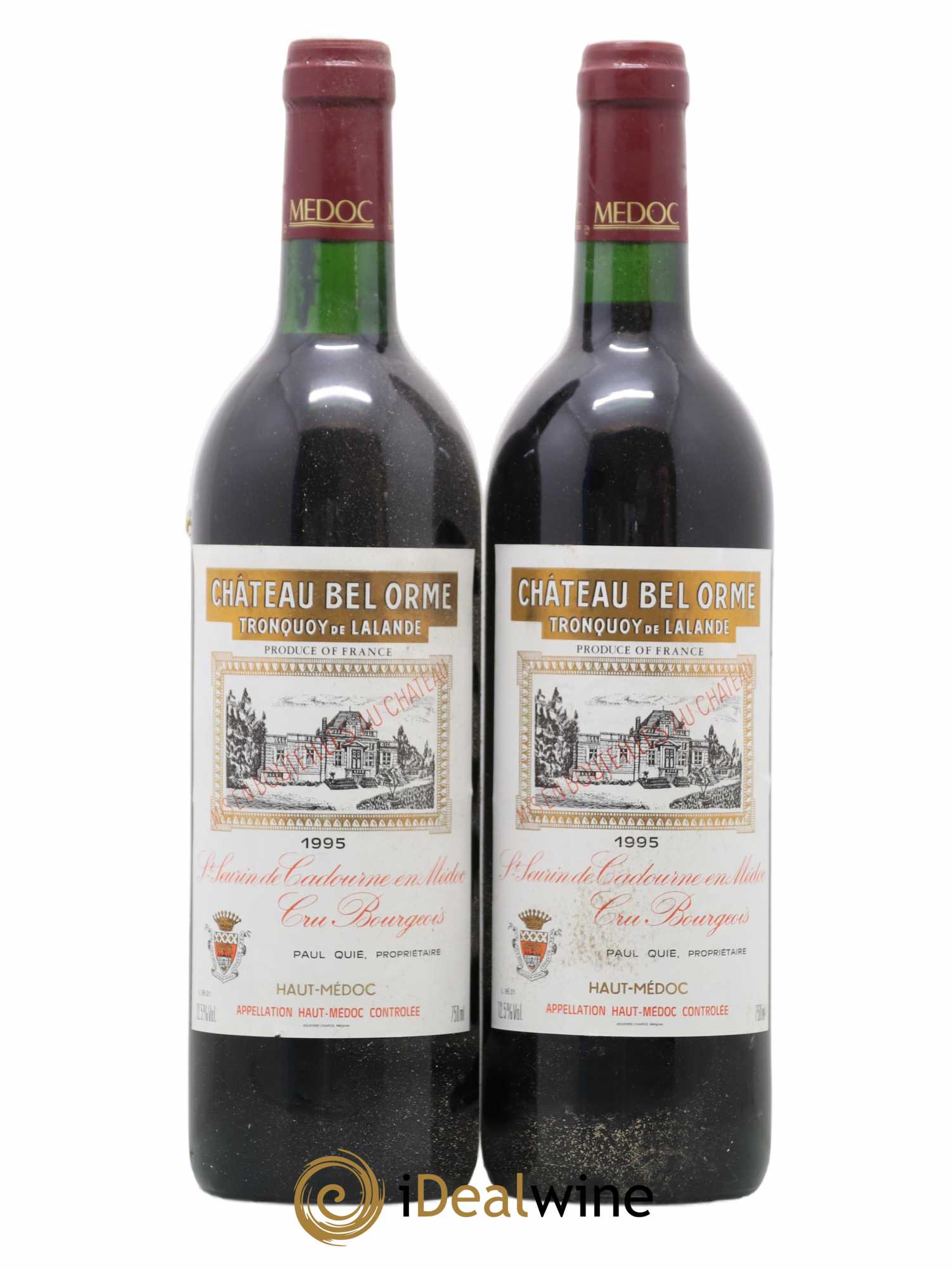 Château Bel Orme Tronquoy de Lalande Cru Bourgeois 1995 - Lot de 2 bouteilles - 0