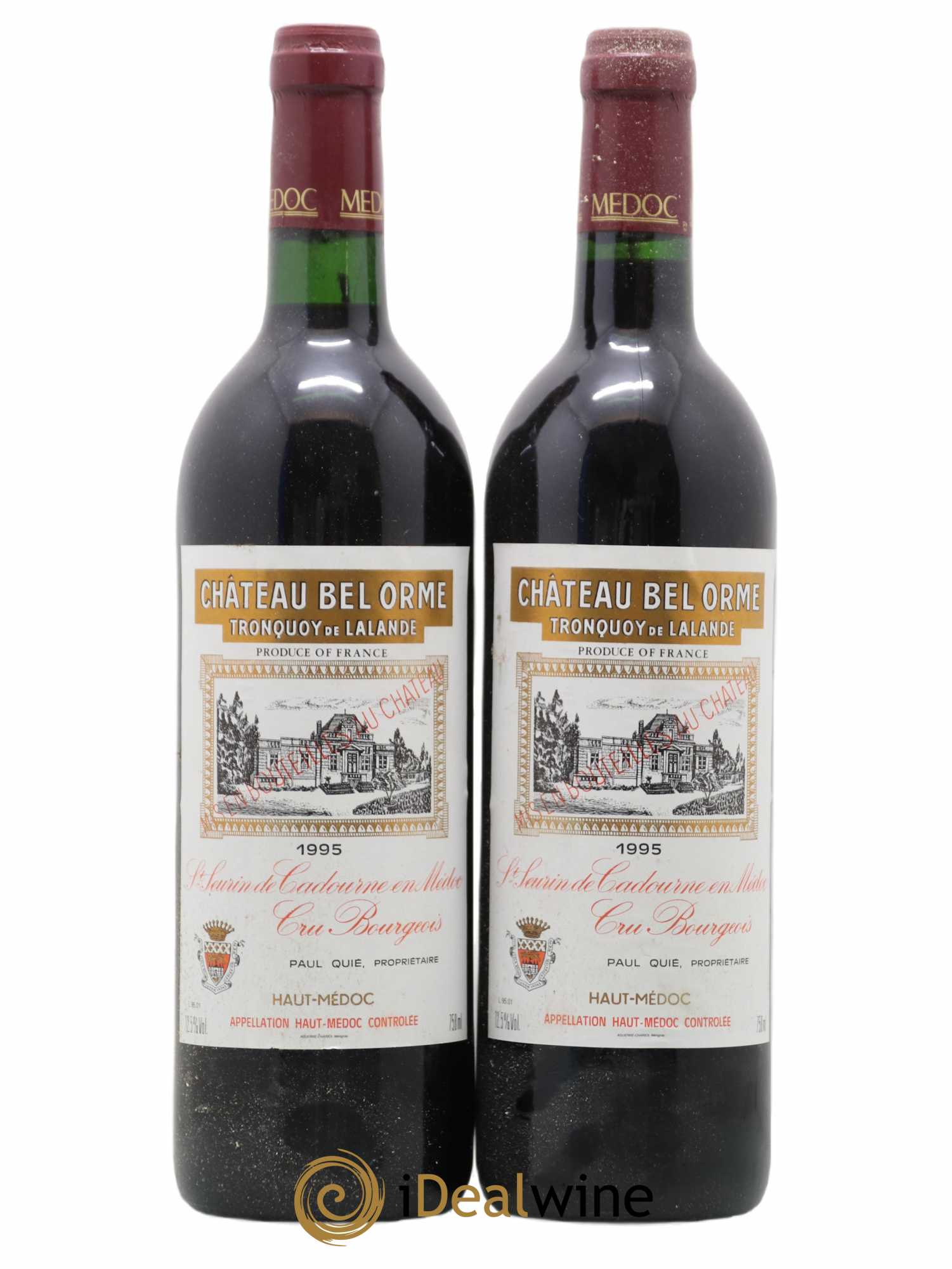 Château Bel Orme Tronquoy de Lalande Cru Bourgeois 1995 - Lot de 2 bouteilles - 0