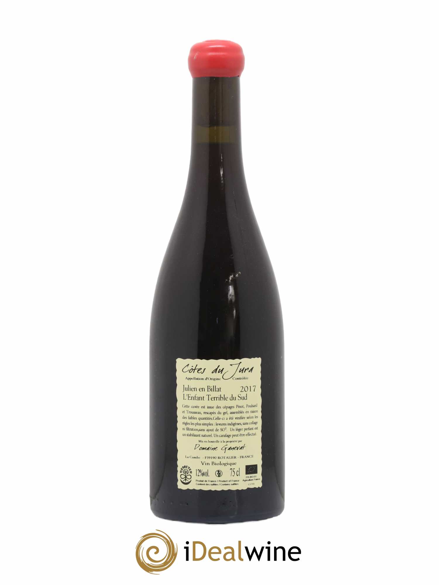 Côtes du Jura Julien en Billat l'enfant terrible du Sud Jean-François Ganevat (Domaine) 2017 - Lot de 1 bouteille - 1
