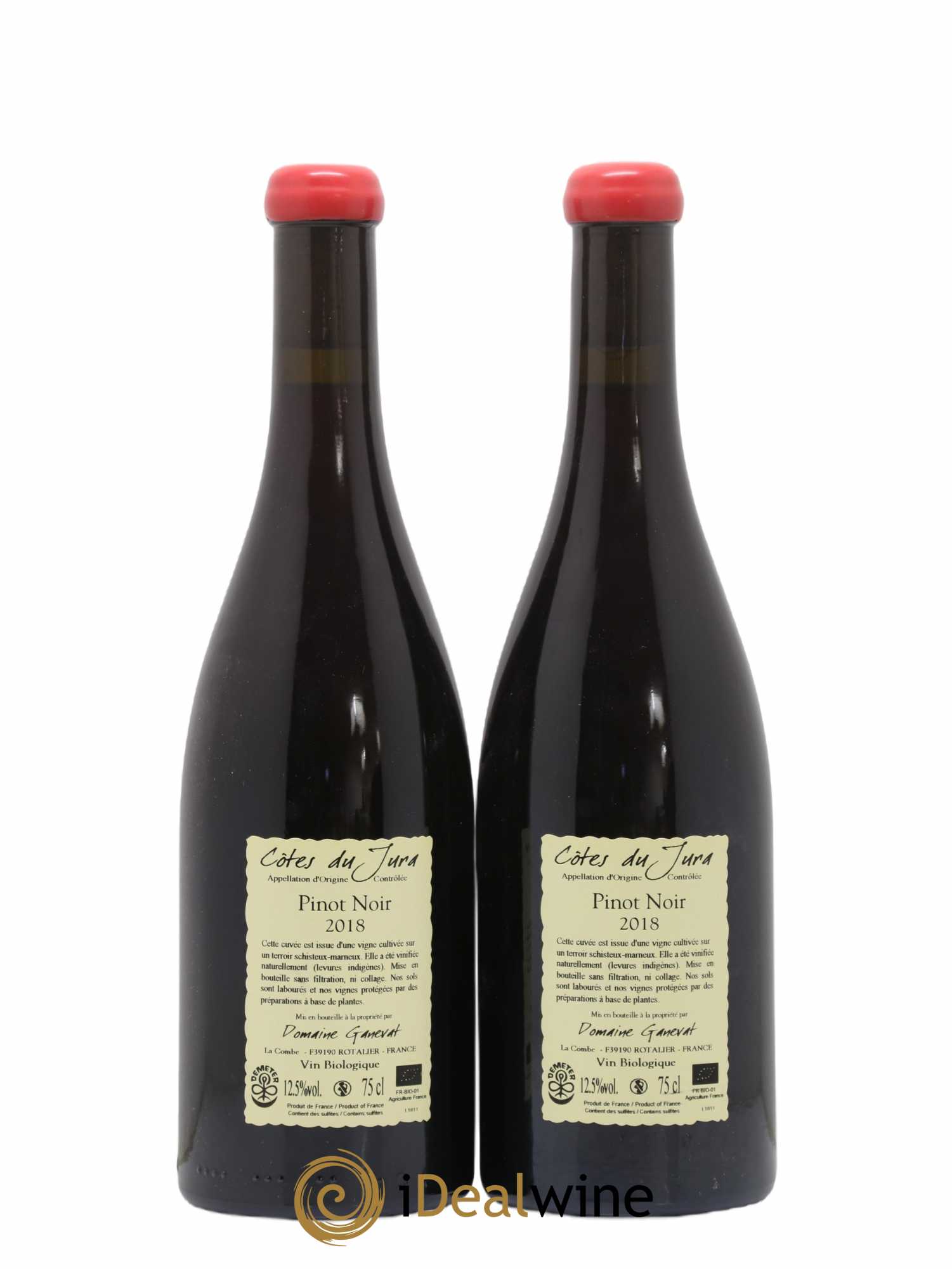 Côtes du Jura Pinot Noir En Billat Jean-François Ganevat (Domaine) 2018 - Lot of 2 bottles - 1