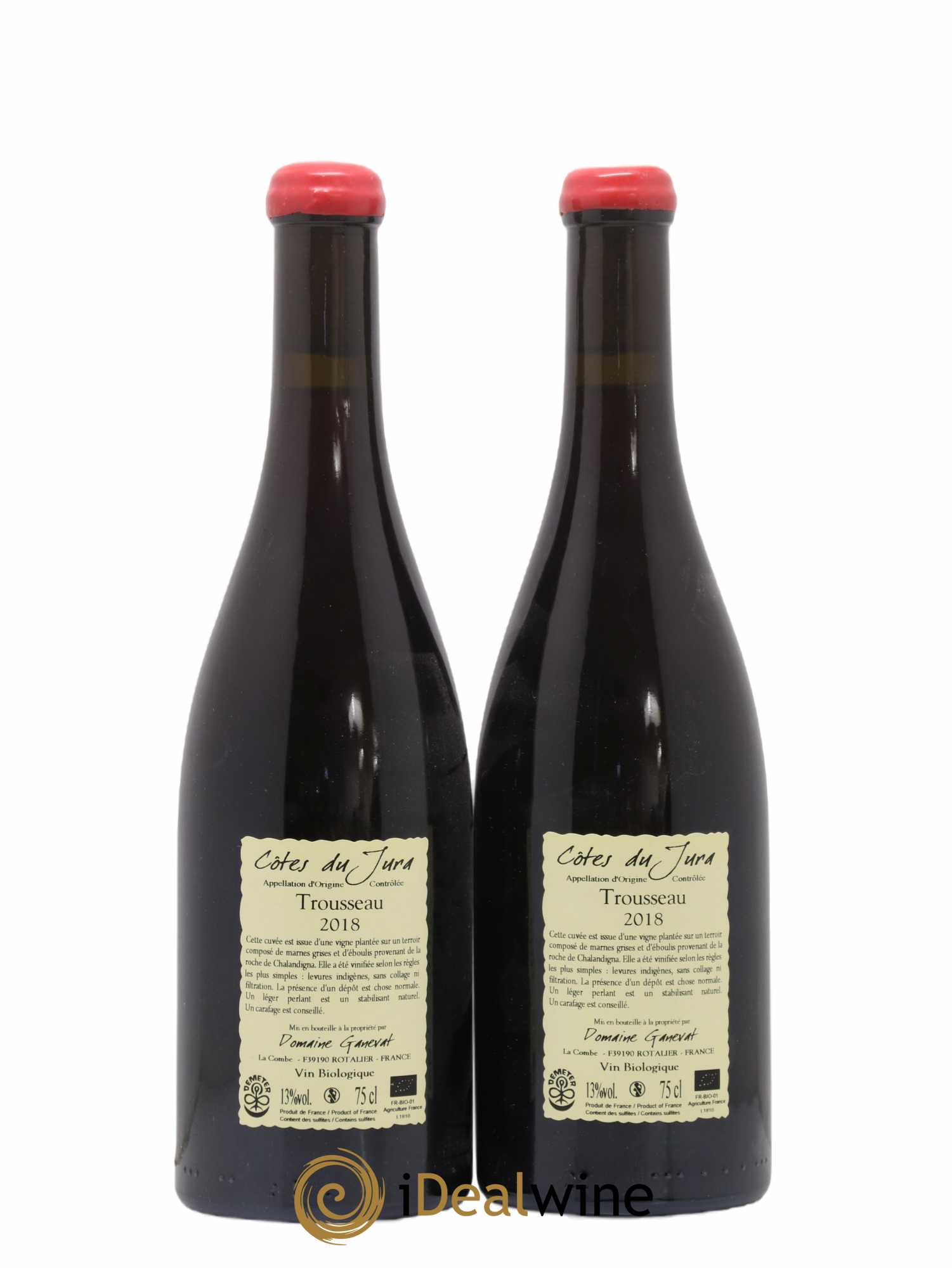 Côtes du Jura Plein Sud Jean-François Ganevat (Domaine) 2018 - Lot de 2 bouteilles - 1