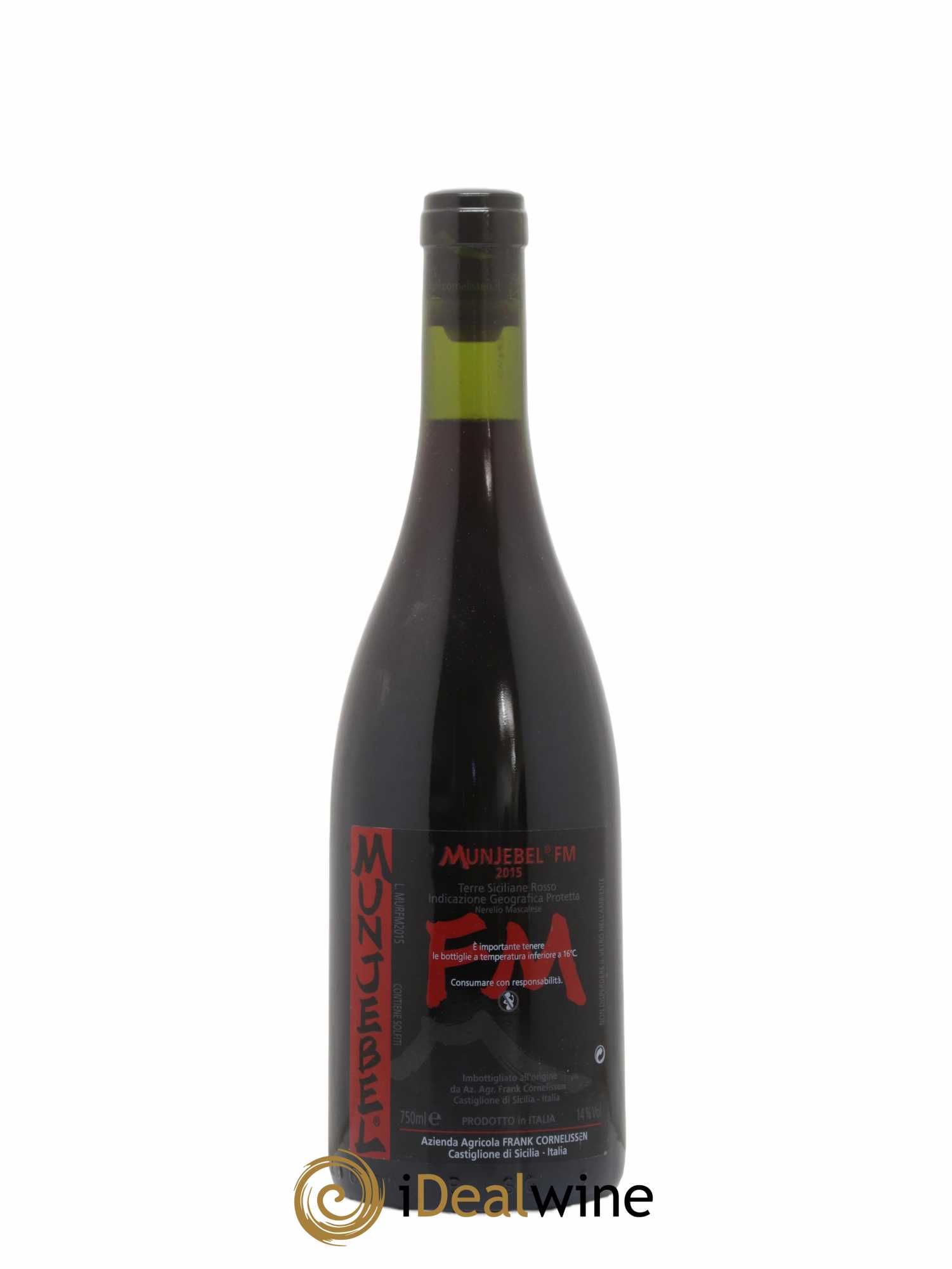 Terre Siciliane IGT Munjebel FM Frank Cornelissen 2015 - Lot de 1 bouteille - 0
