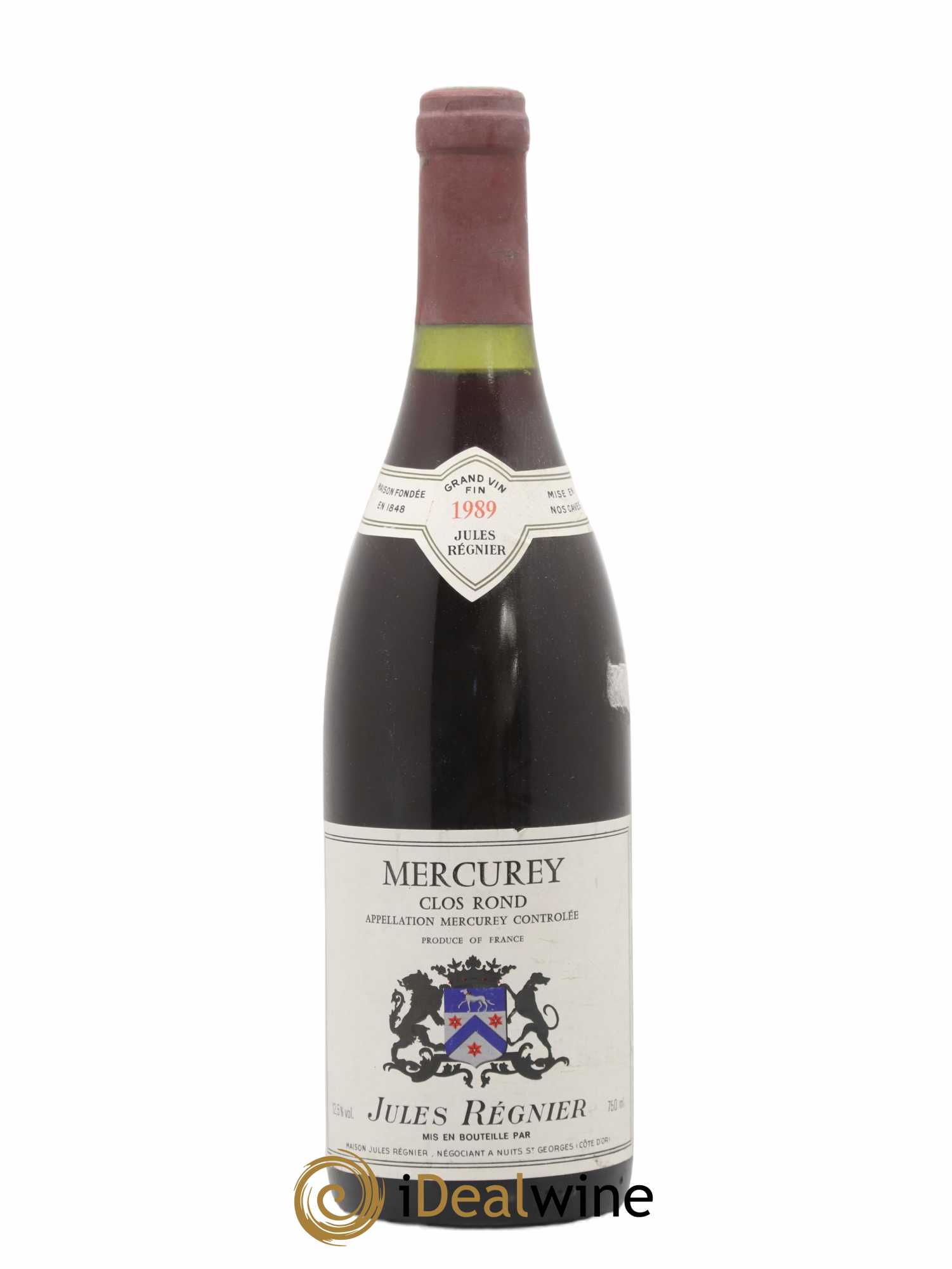Mercurey Clos Rond Jules Regnier 1989 - Lot de 1 bouteille - 0