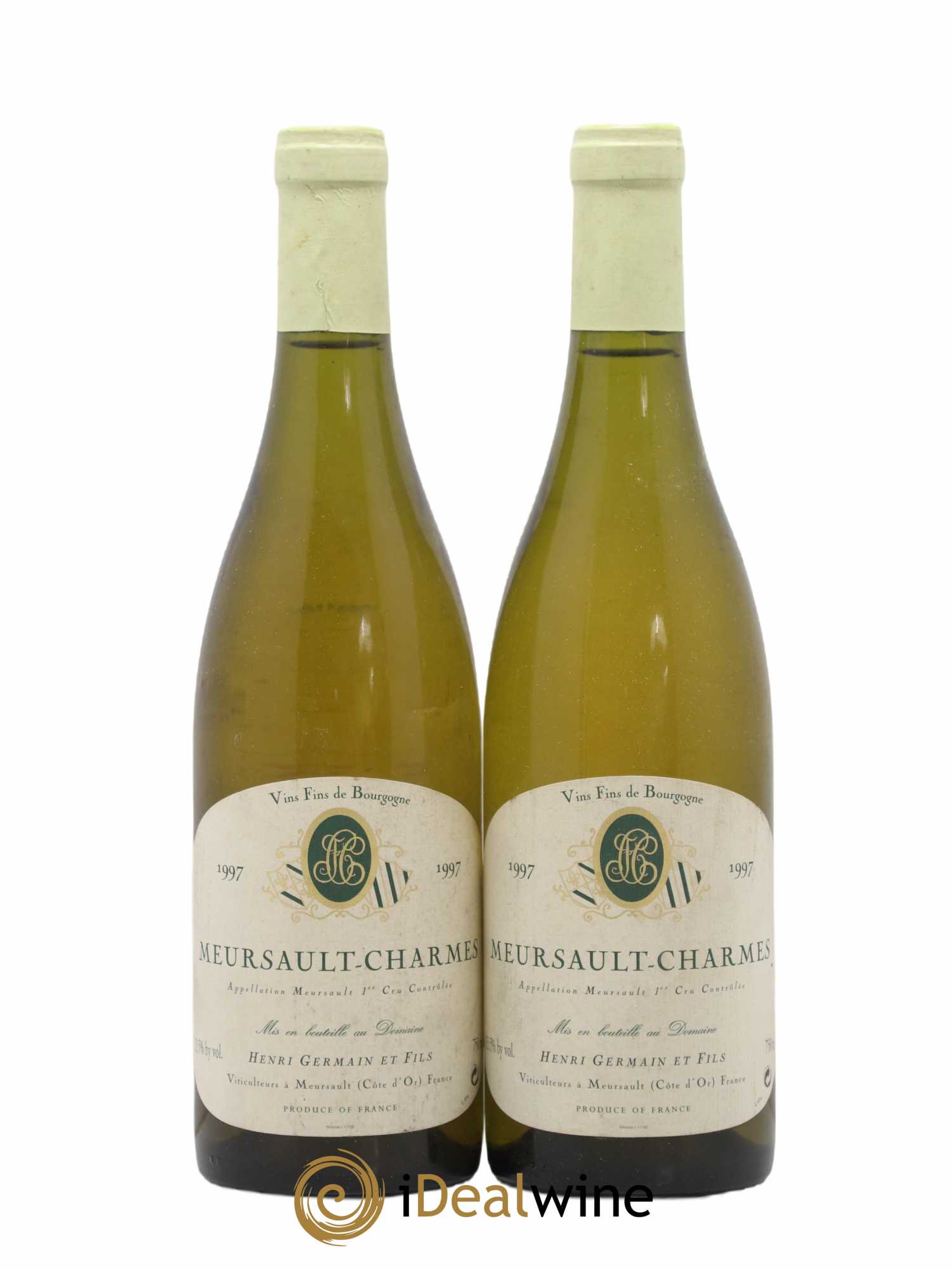 Meursault 1er Cru Charmes Henri Germain 1997 - Lot de 2 bouteilles - 0