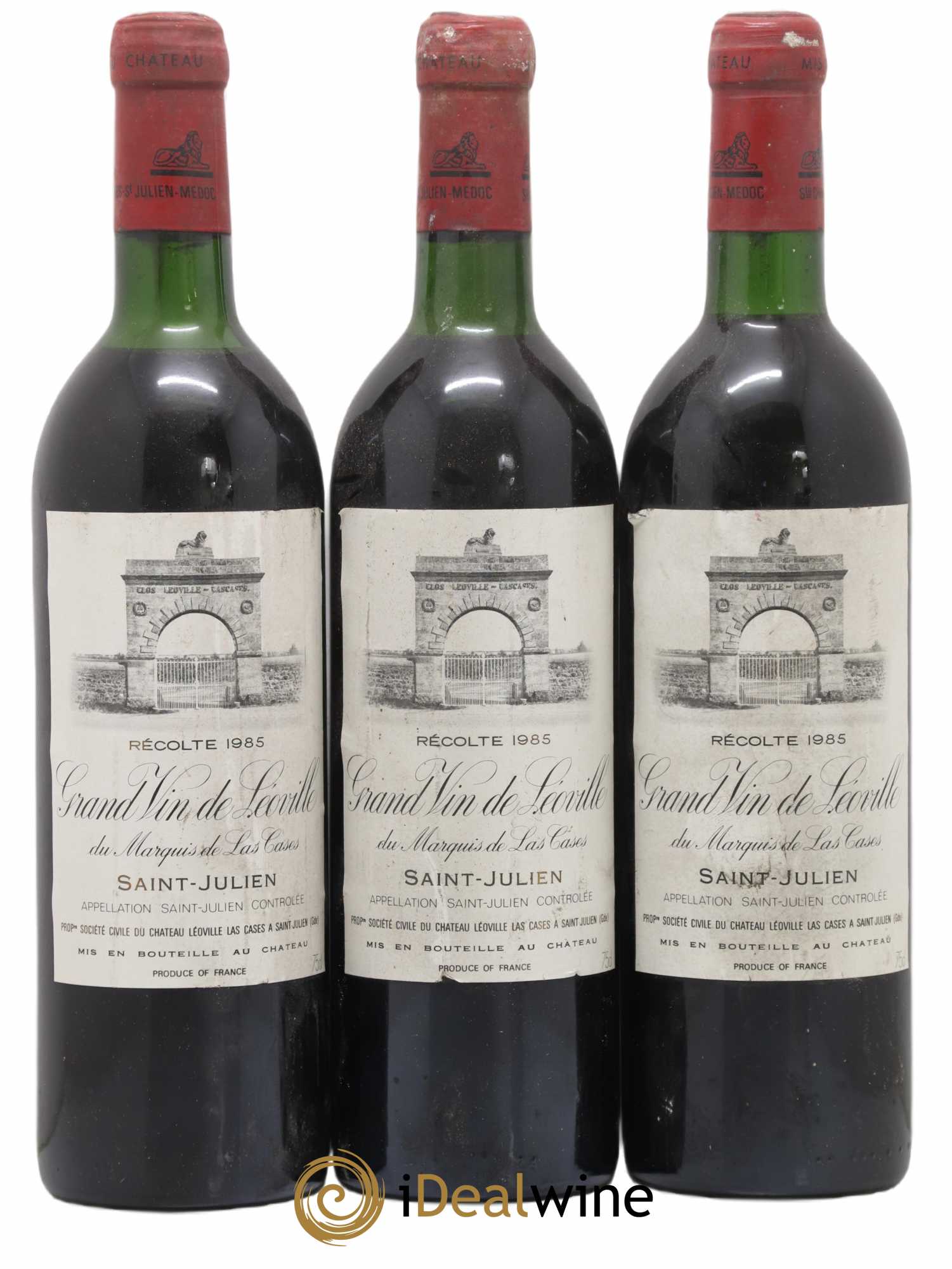 Château Léoville Las Cases 2ème Grand Cru Classé 1985 - Lot de 3 bouteilles - 0