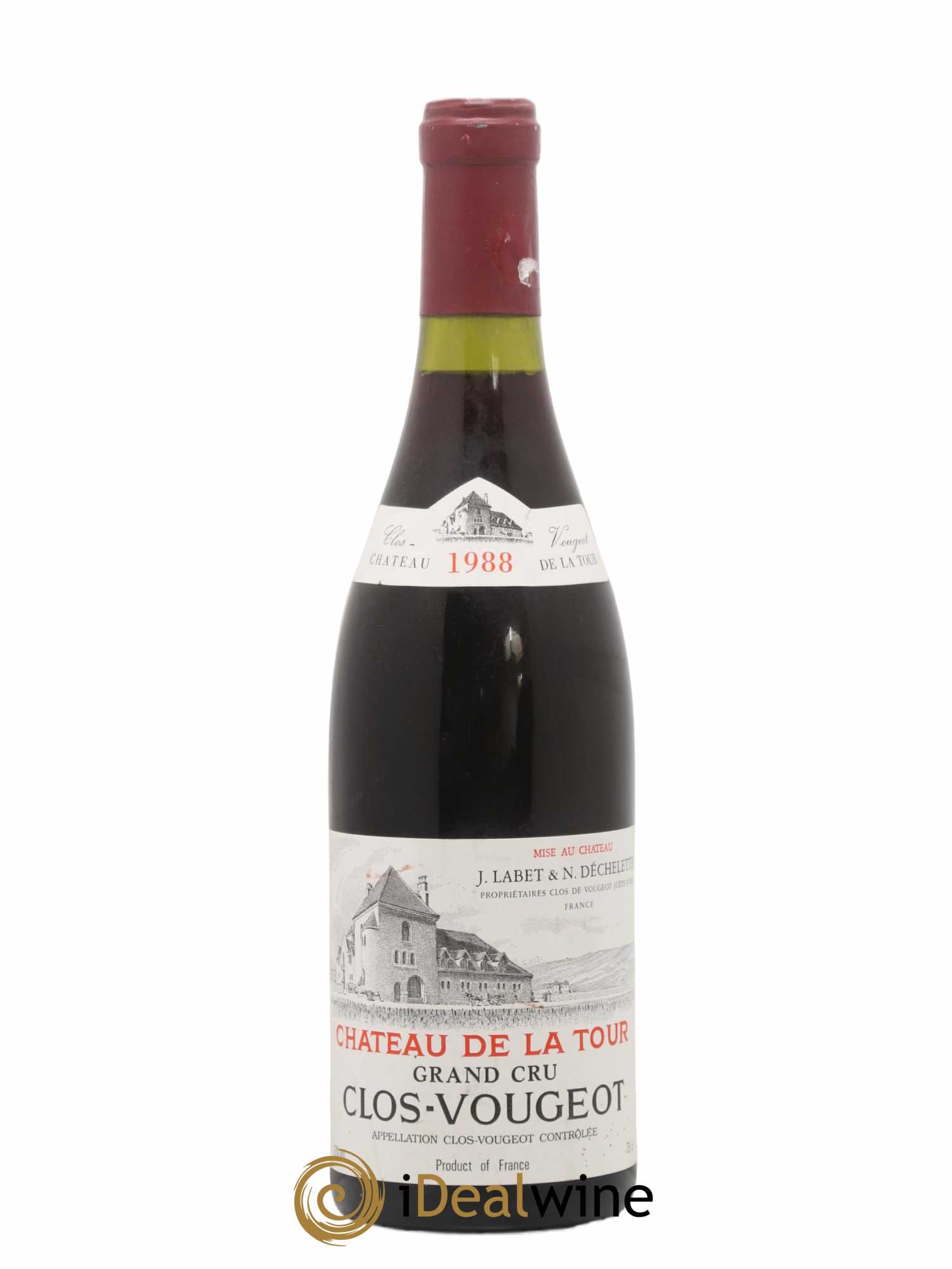 Clos de Vougeot Grand Cru Château de La Tour 1988 - Lot de 1 bouteille - 0