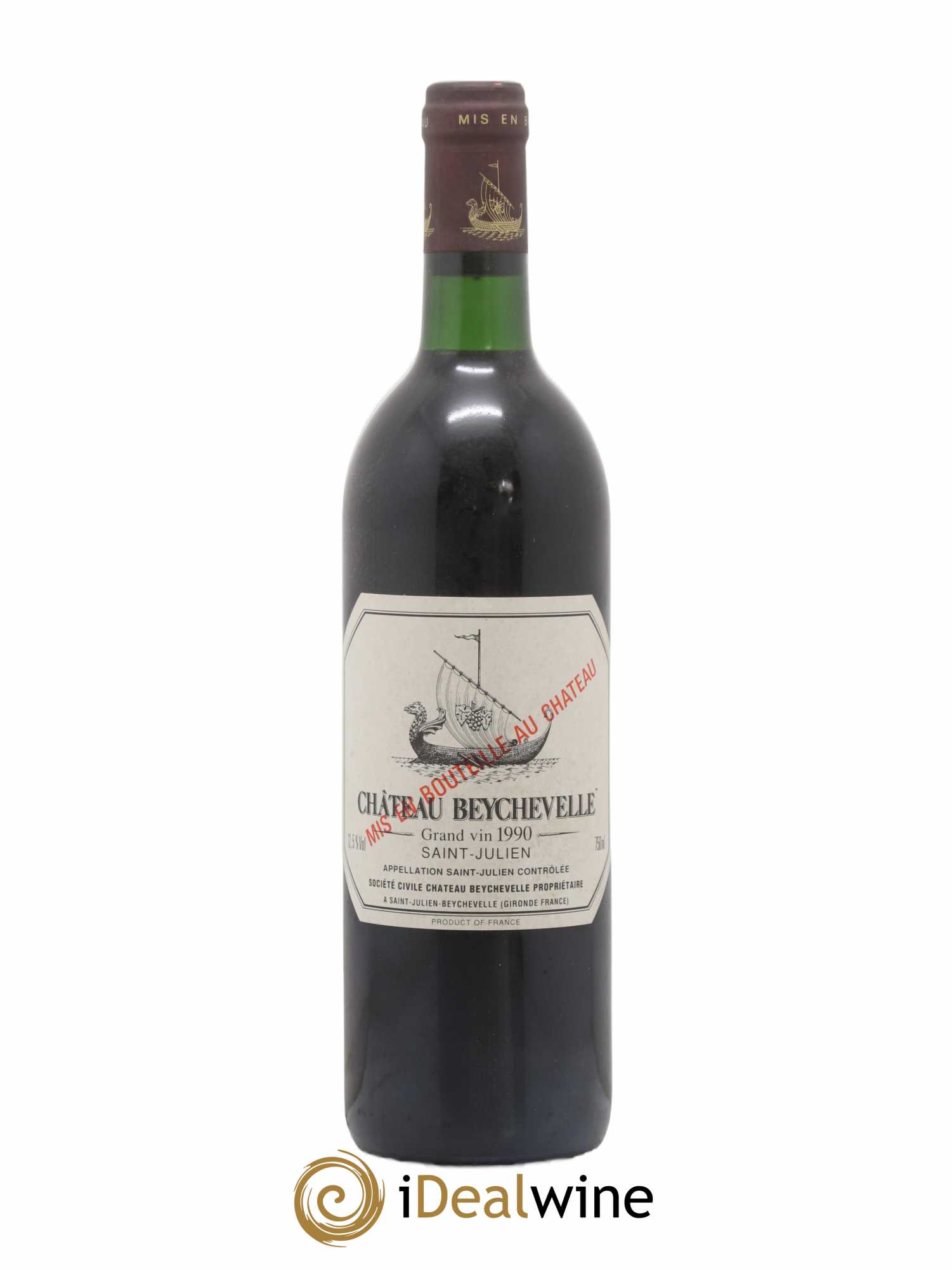 Château Beychevelle 4ème Grand Cru Classé 1990 - Lot de 1 bouteille - 0