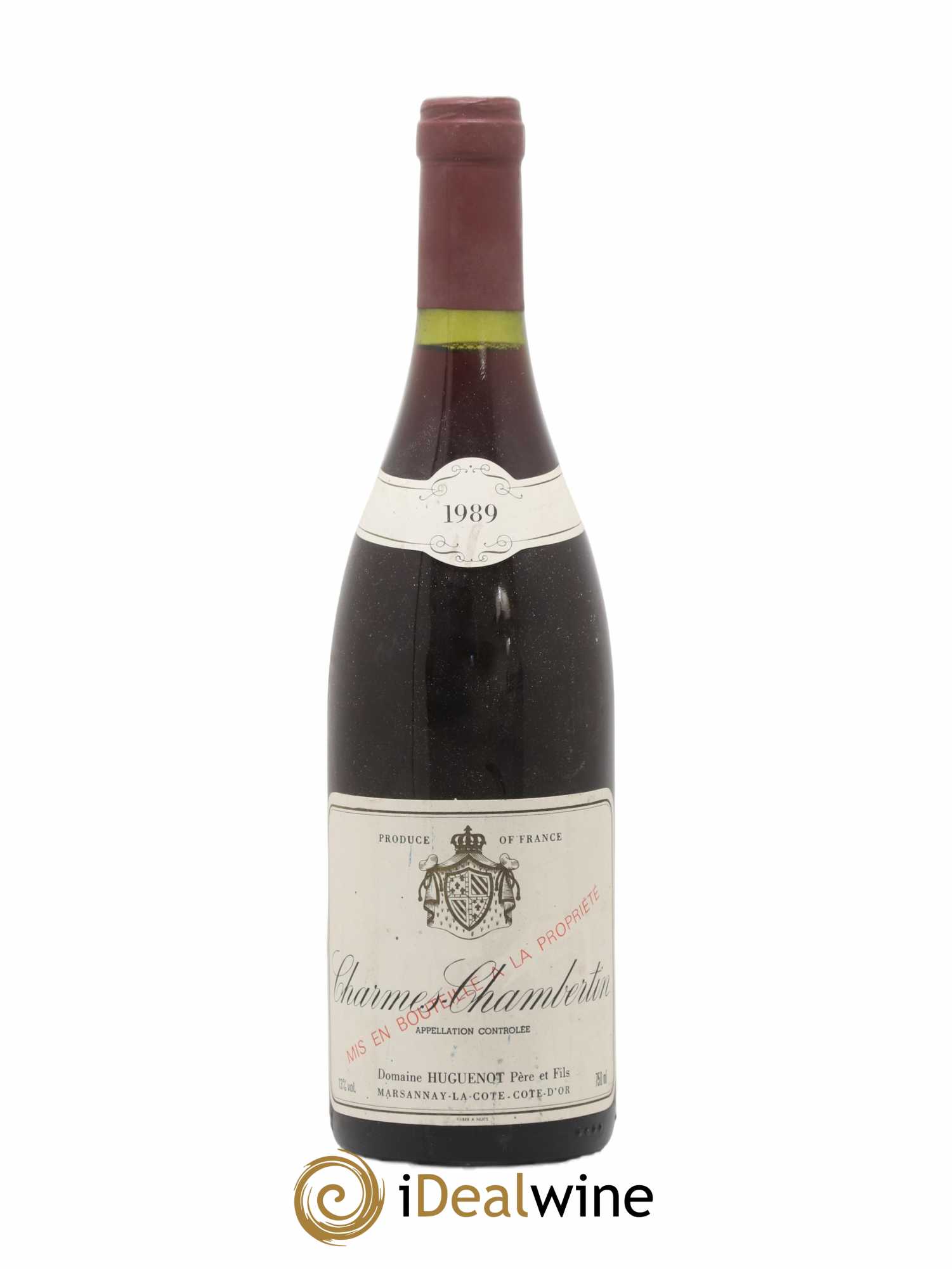 Charmes-Chambertin Grand Cru Huguenot 1989 - Lot de 1 bouteille - 0