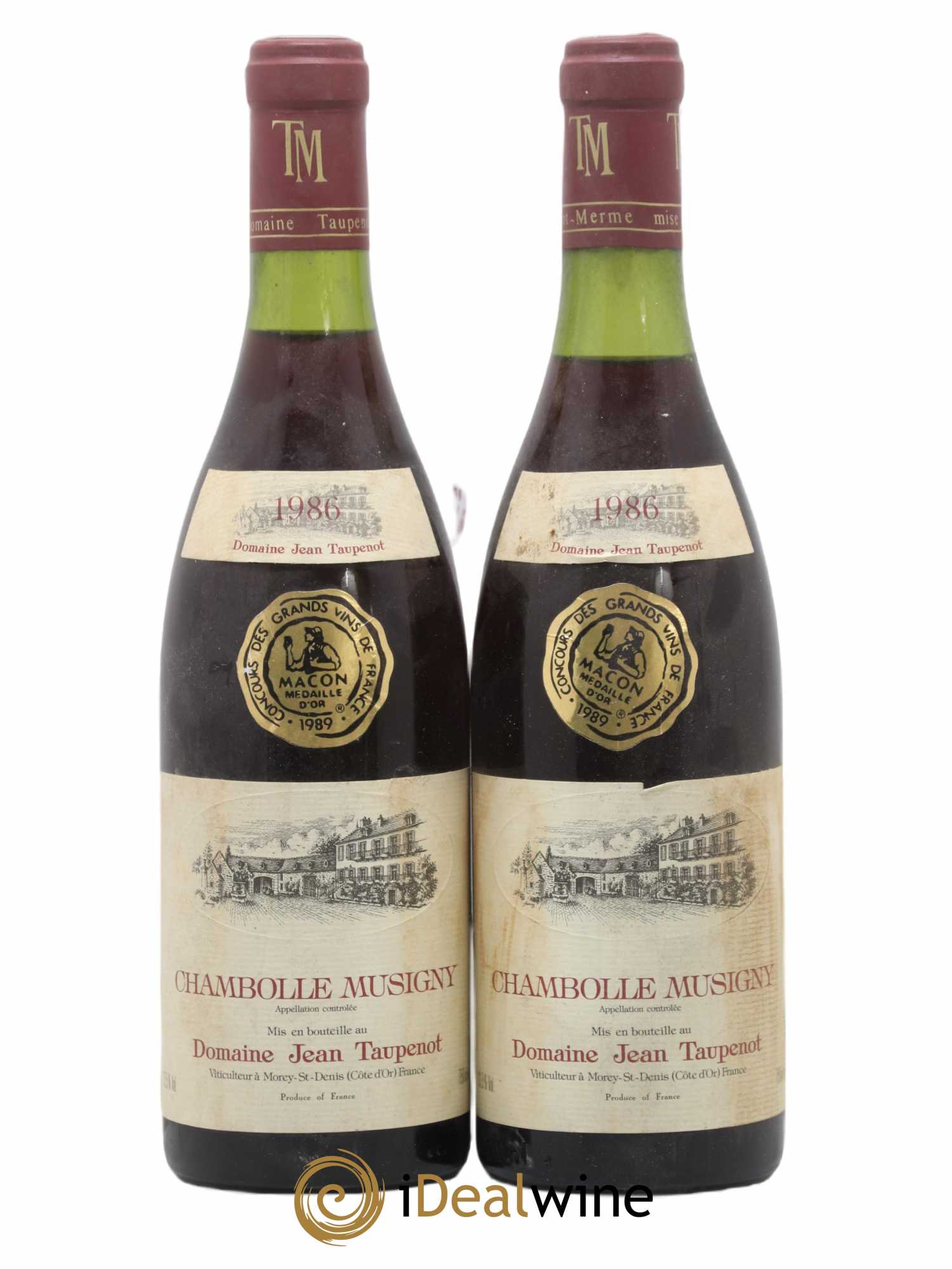 Chambolle-Musigny Domaine Jean Taupenot 1986 - Posten von 2 Flaschen - 0