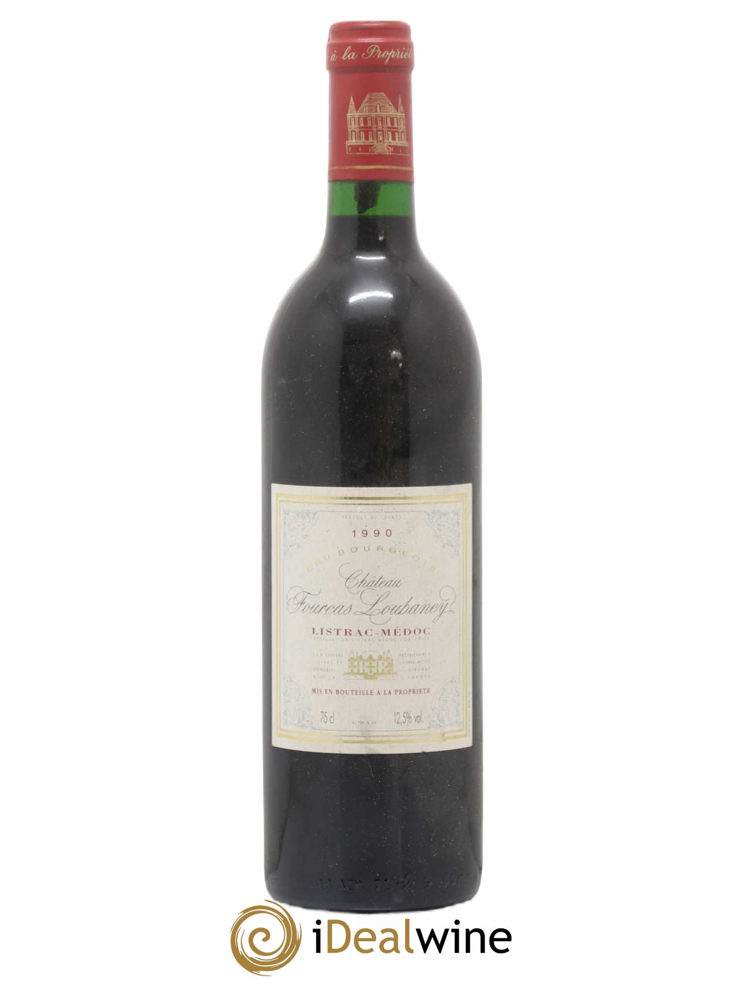 Château Fourcas Loubaney Cru Bourgeois 1990 - Lot de 1 bouteille - 0