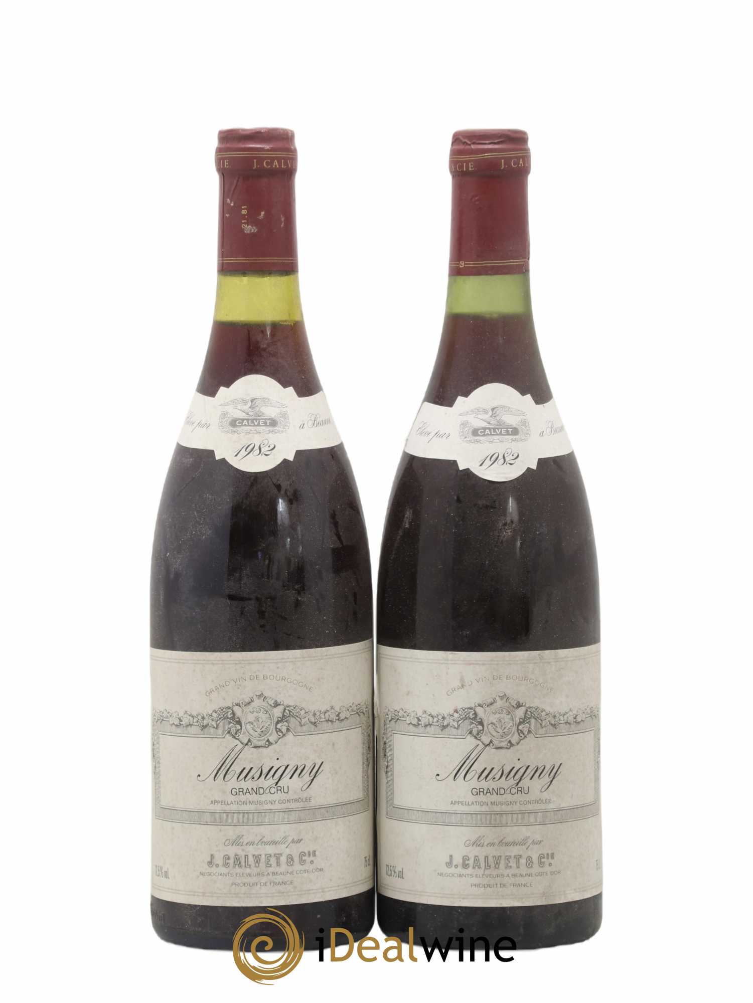 Musigny Grand Cru J. Calvet & Cie 1982 - Posten von 2 Flaschen - 0