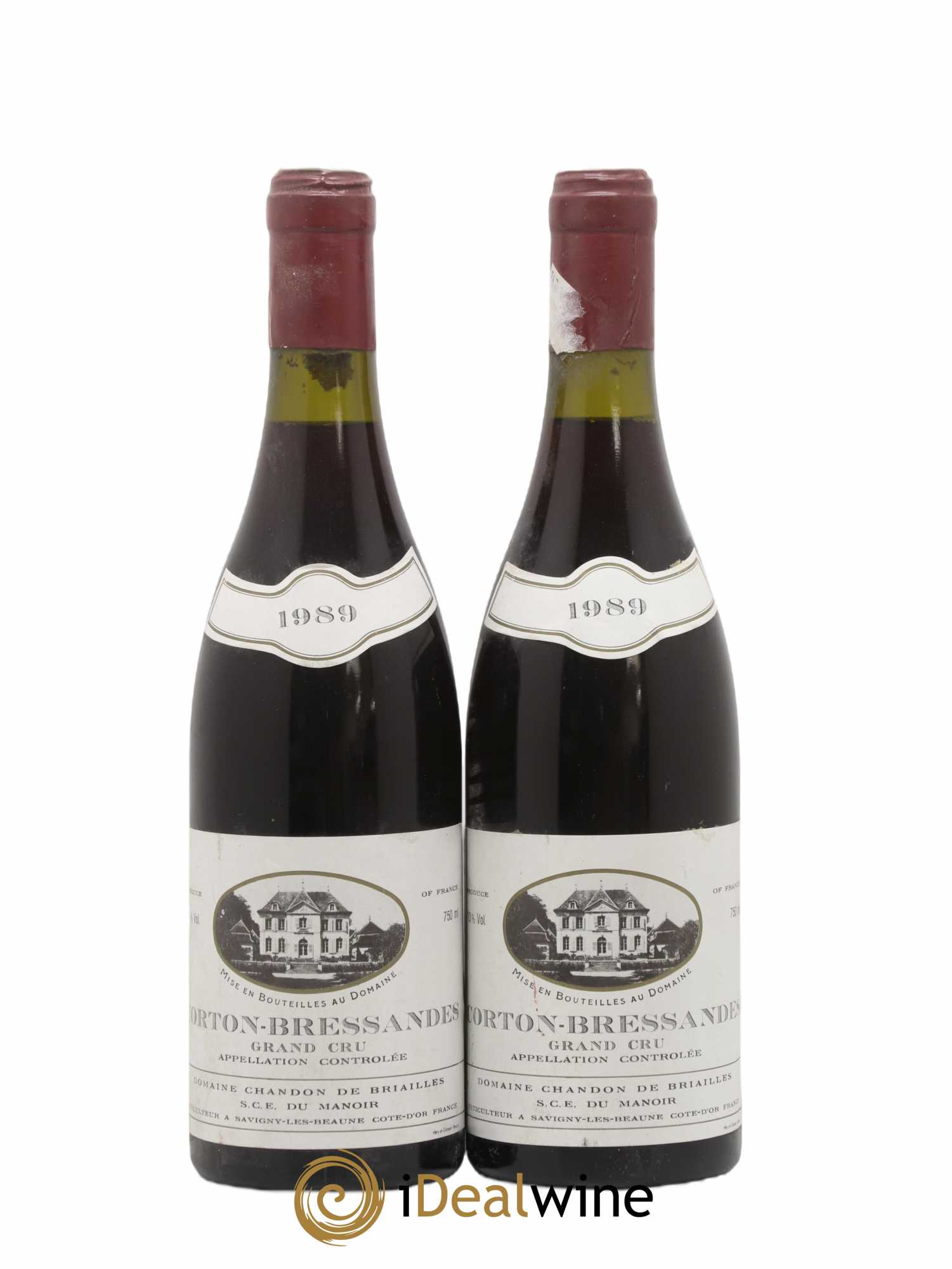Corton Grand Cru Bressandes Chandon de Briailles 1989 - Lot de 2 bouteilles - 0